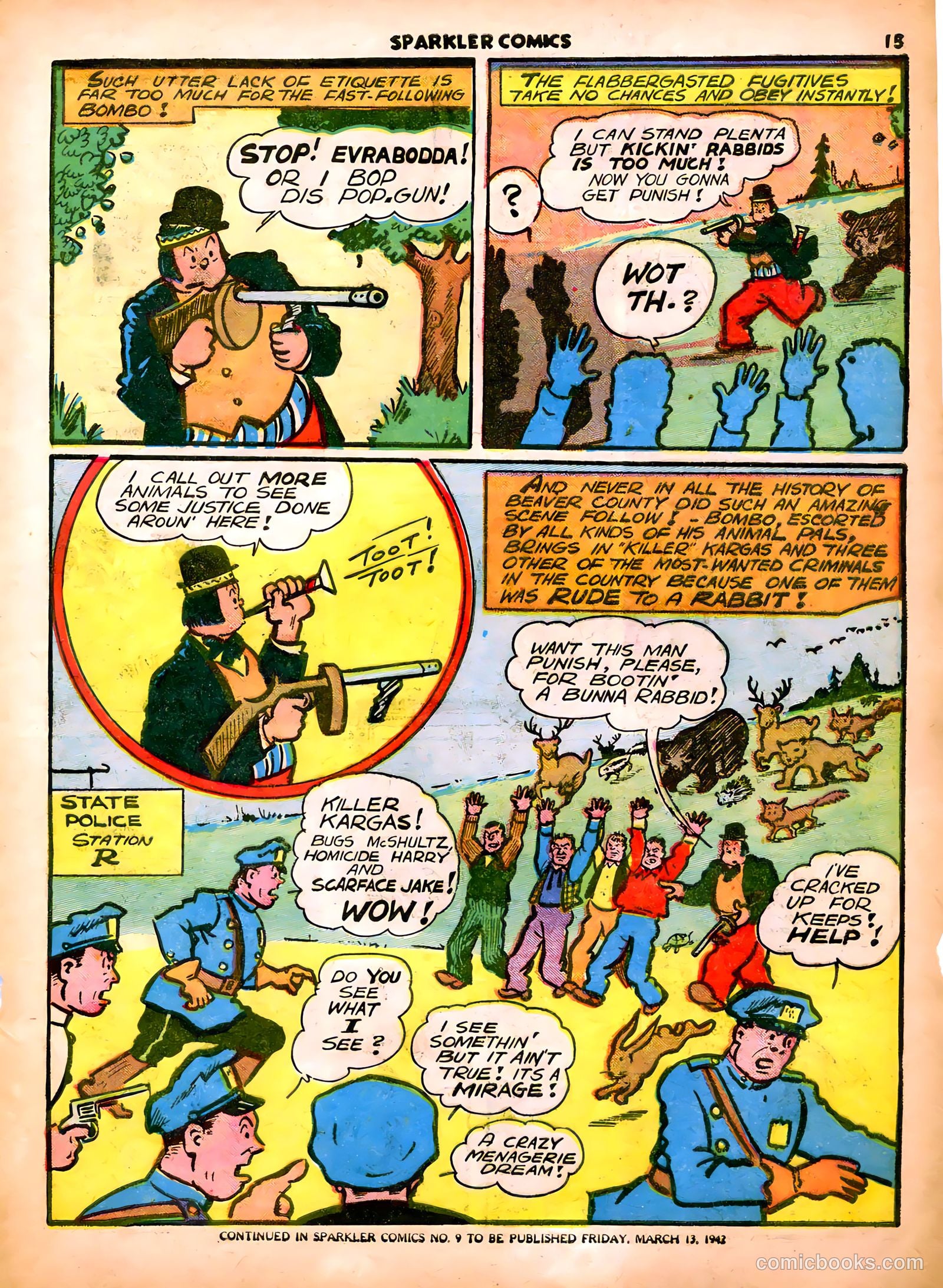 Sparkle Comics #8 (1949) — page 17 of 56