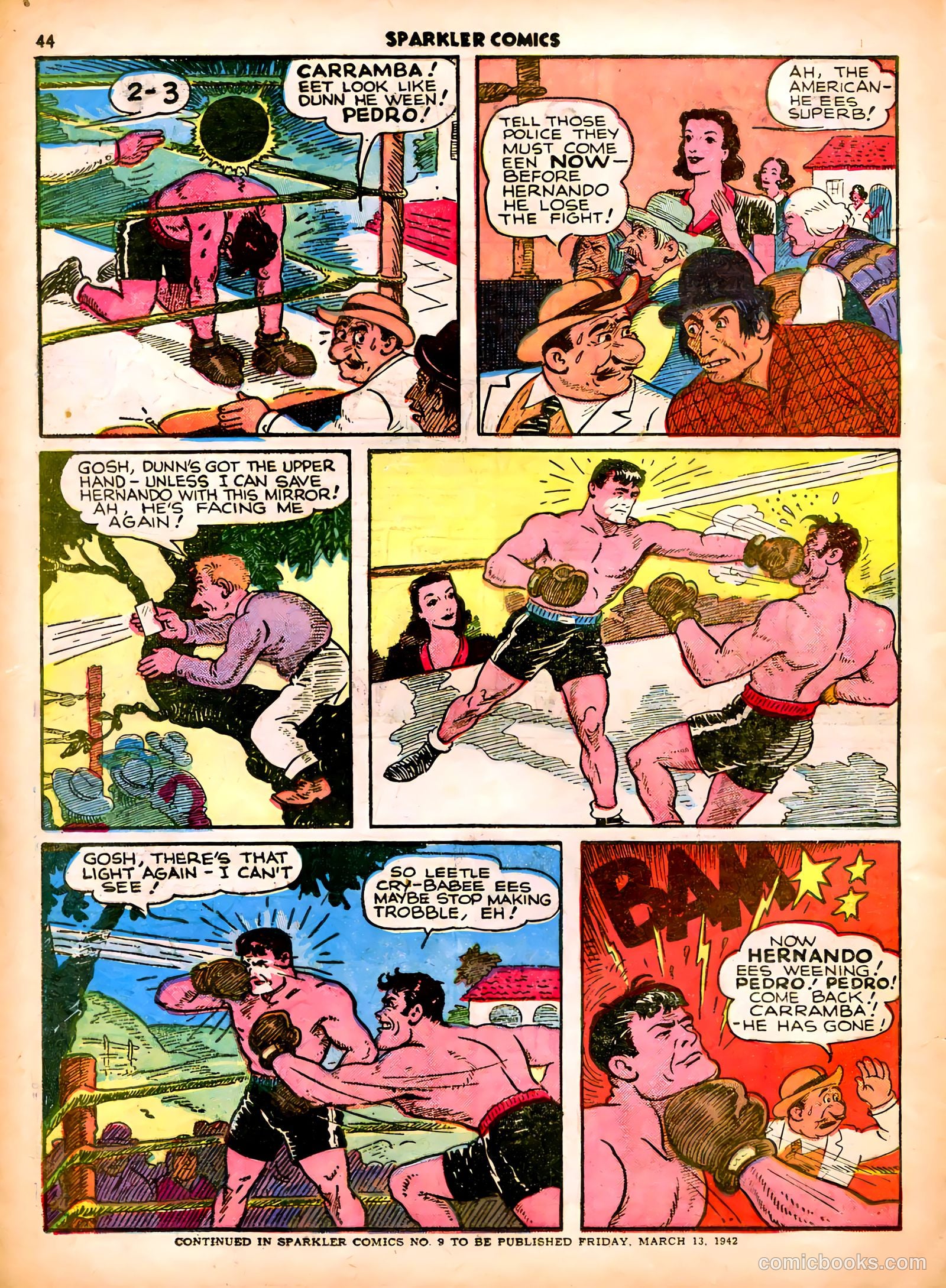 Sparkle Comics #8 (1949) — page 34 of 56
