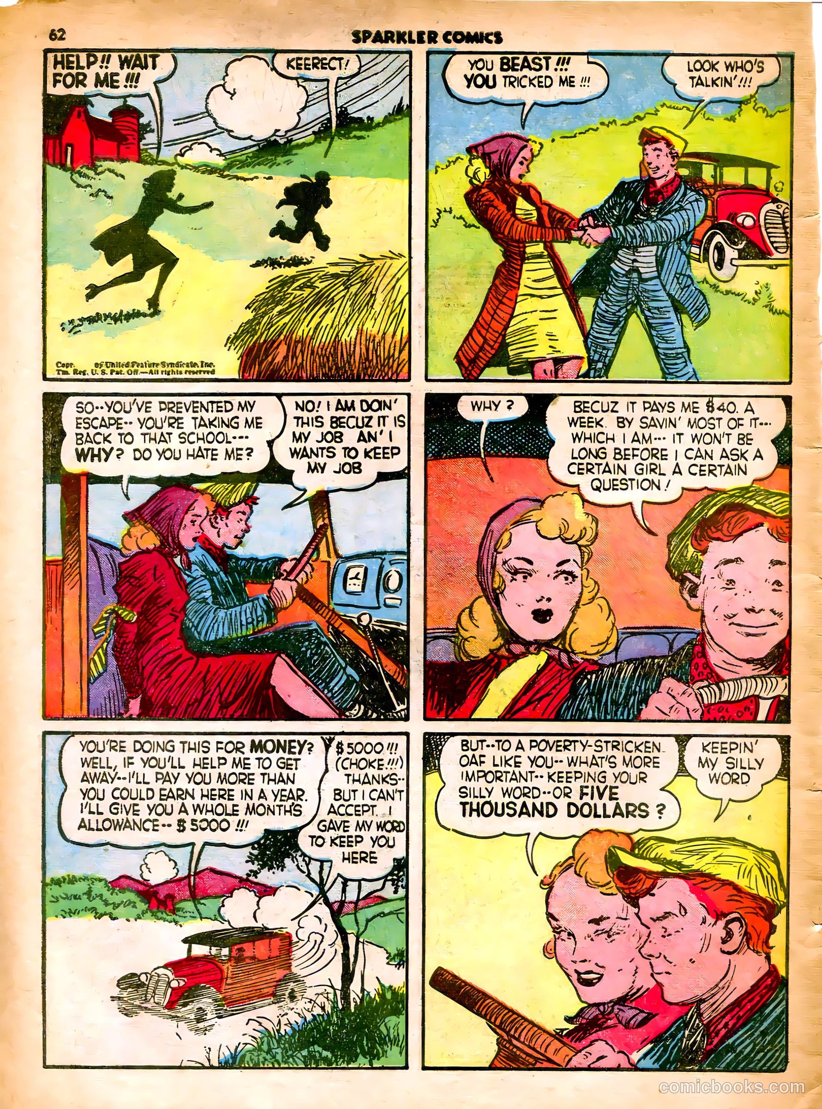 Sparkle Comics #8 (1949) — page 52 of 56