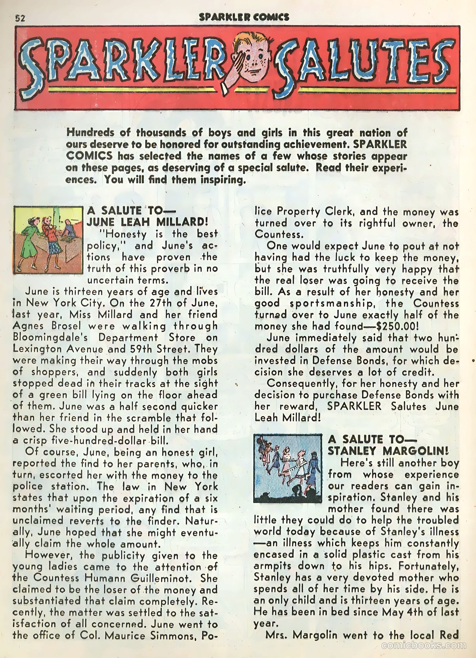 Sparkle Comics #9 (1950) — page 41 of 55