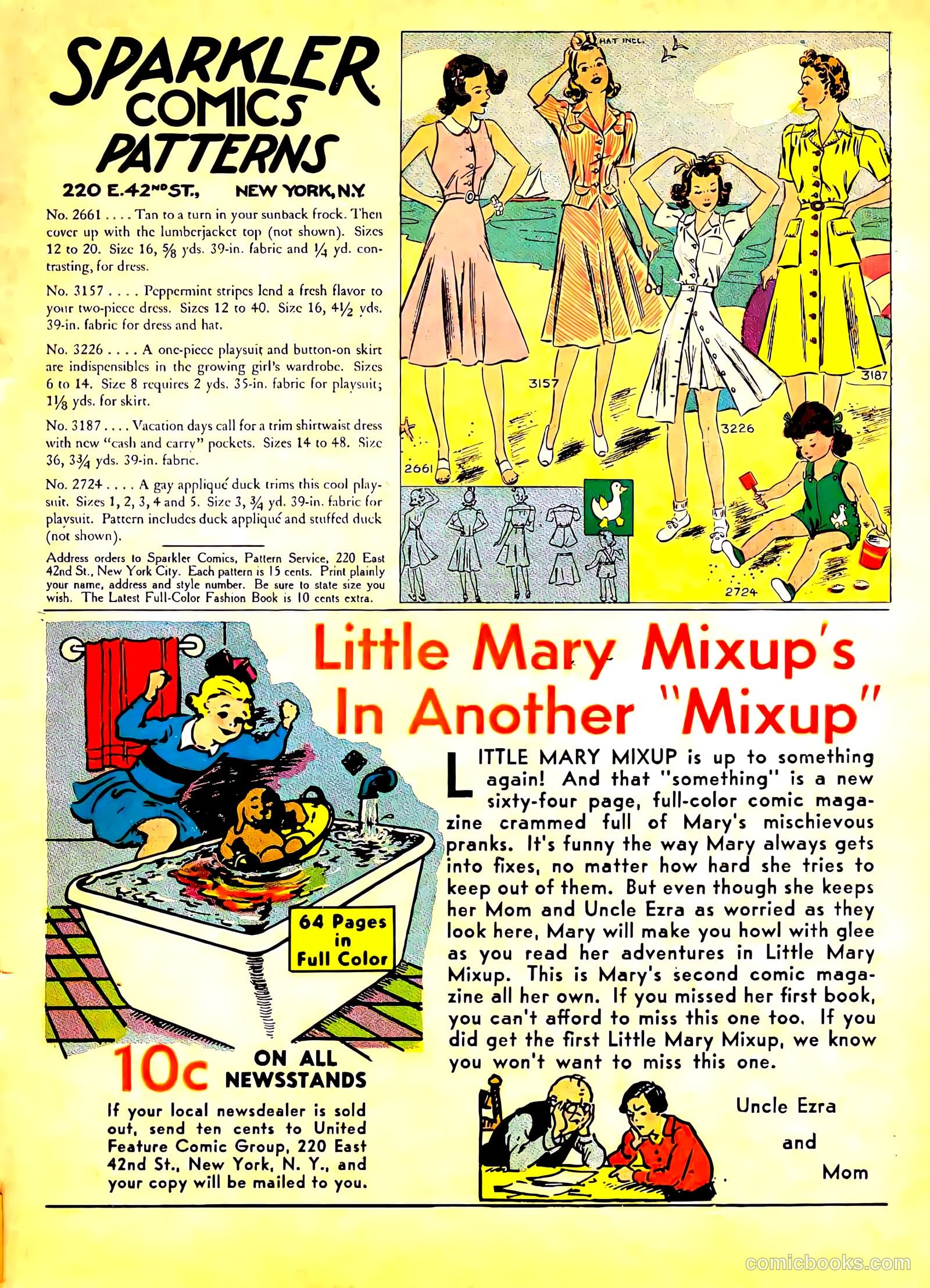 Sparkler Comics #1 (1940) — page 67 of 68