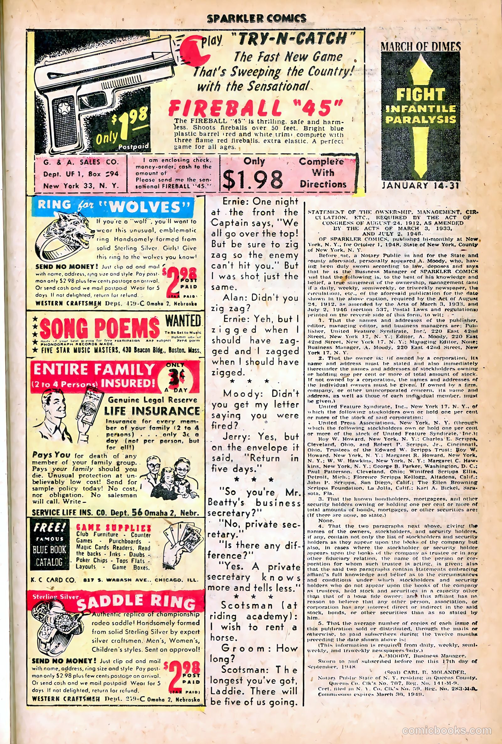 Sparkler Comics #85 (1949) — page 25 of 34