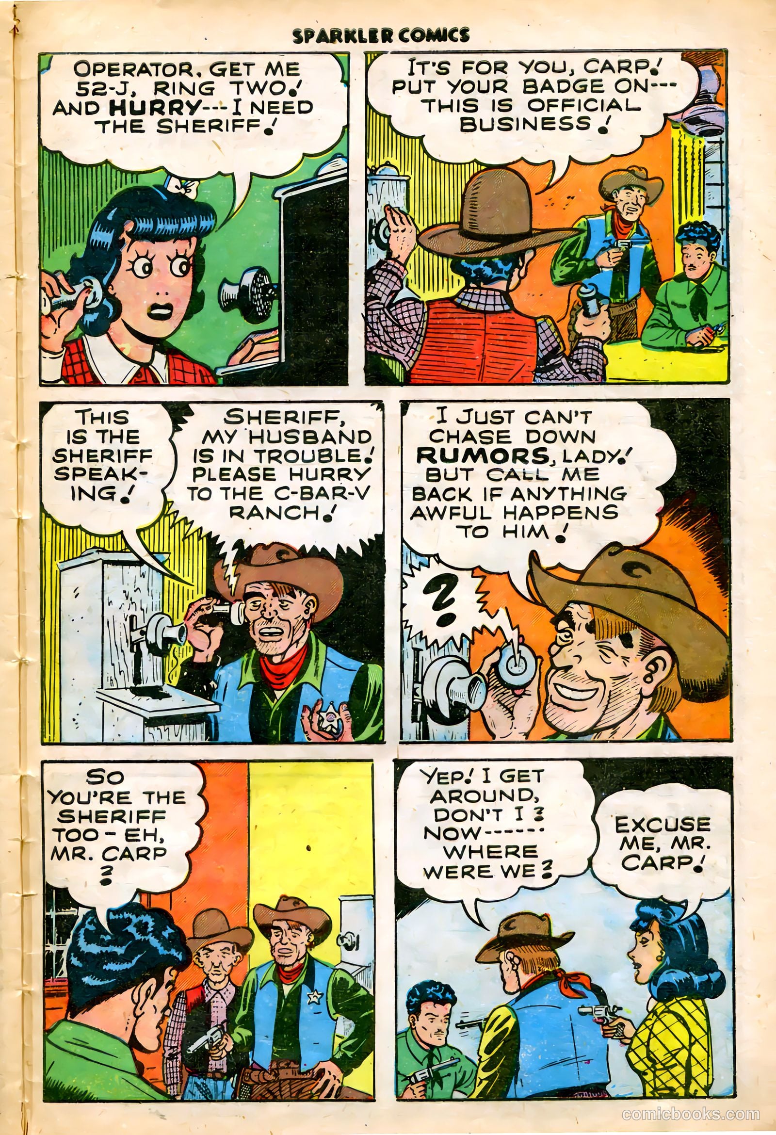 Sparkler Comics #95 (1950) — page 20 of 27