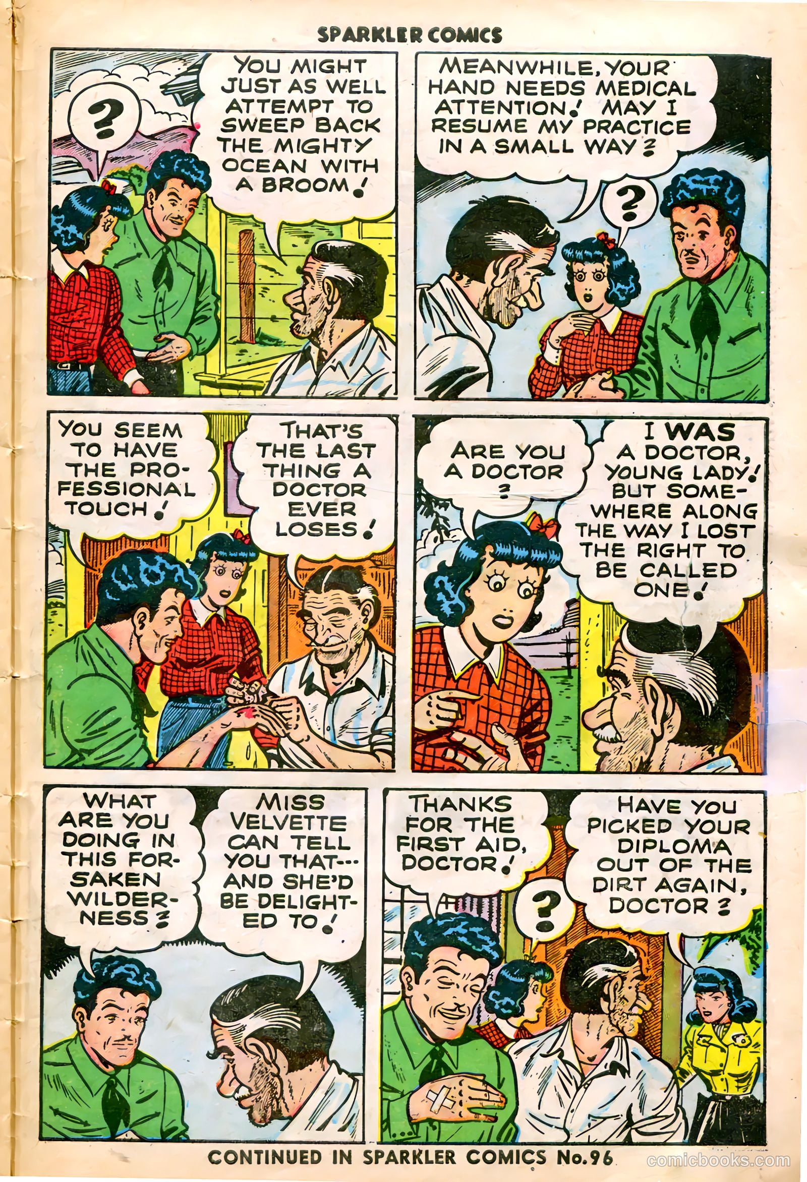 Sparkler Comics #95 (1950) — page 22 of 27