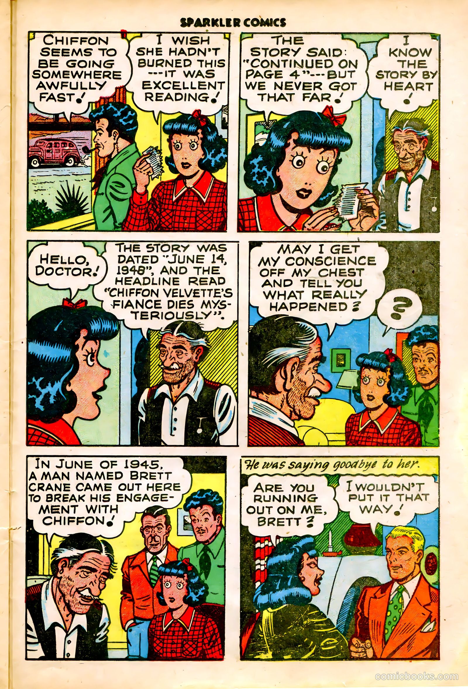 Sparkler Comics #96 (1950) — page 16 of 27
