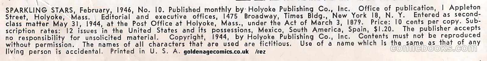 Sparkling Stars #10 (1946) — page 2 of 68
