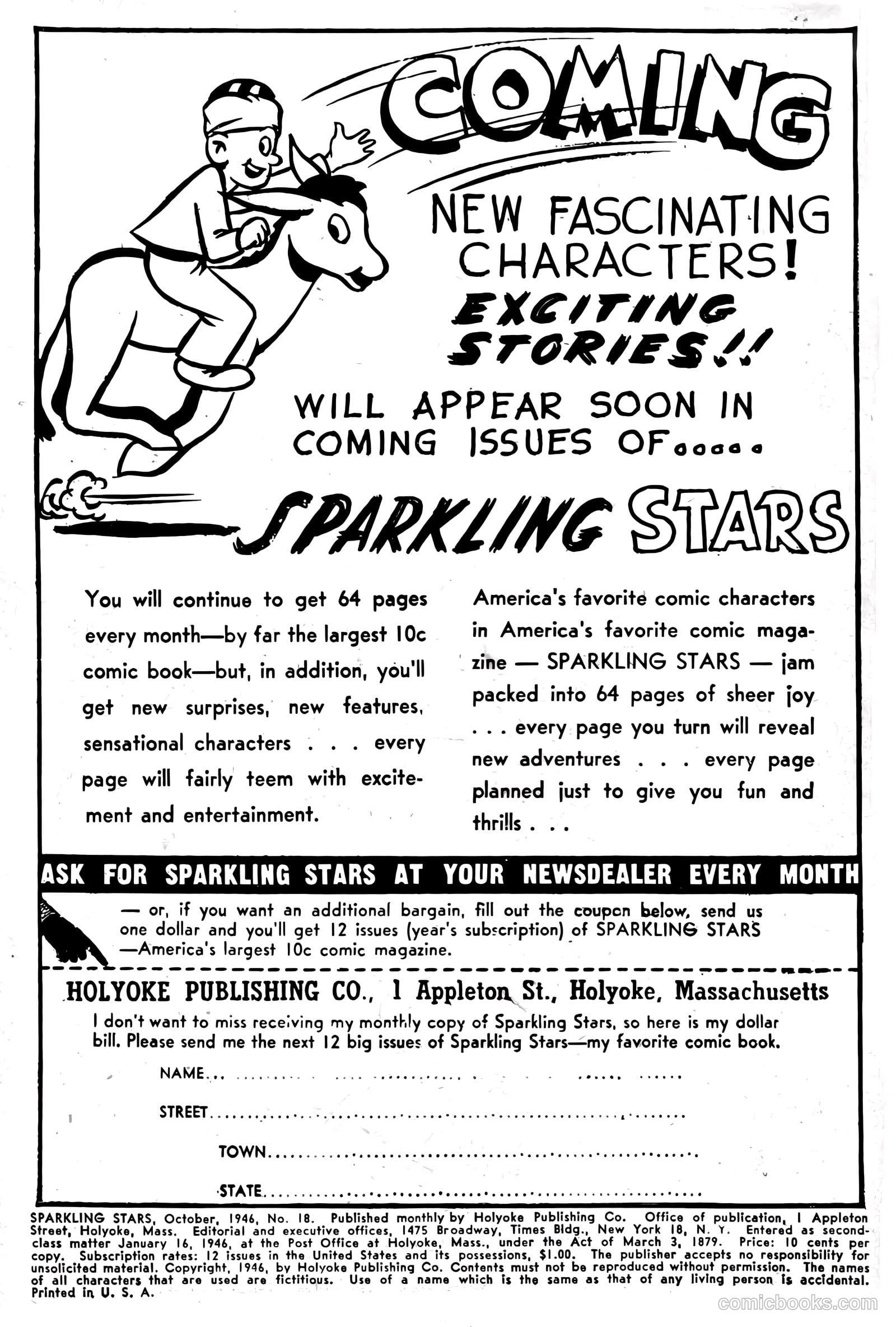Sparkling Stars #18 (1946) — page 2 of 68