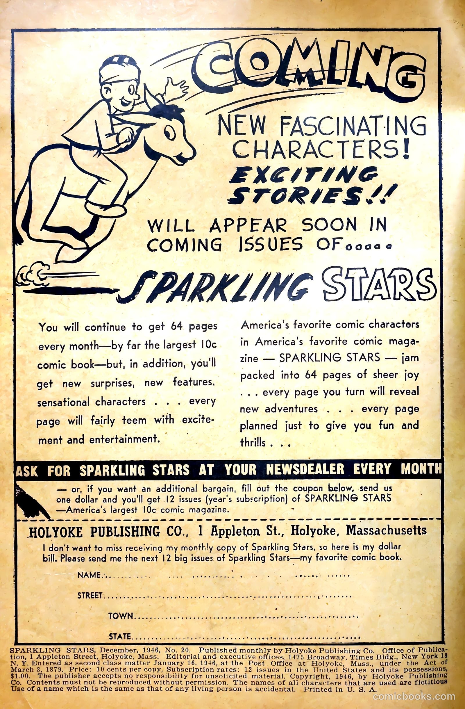 Sparkling Stars #20 (1946) — page 2 of 68