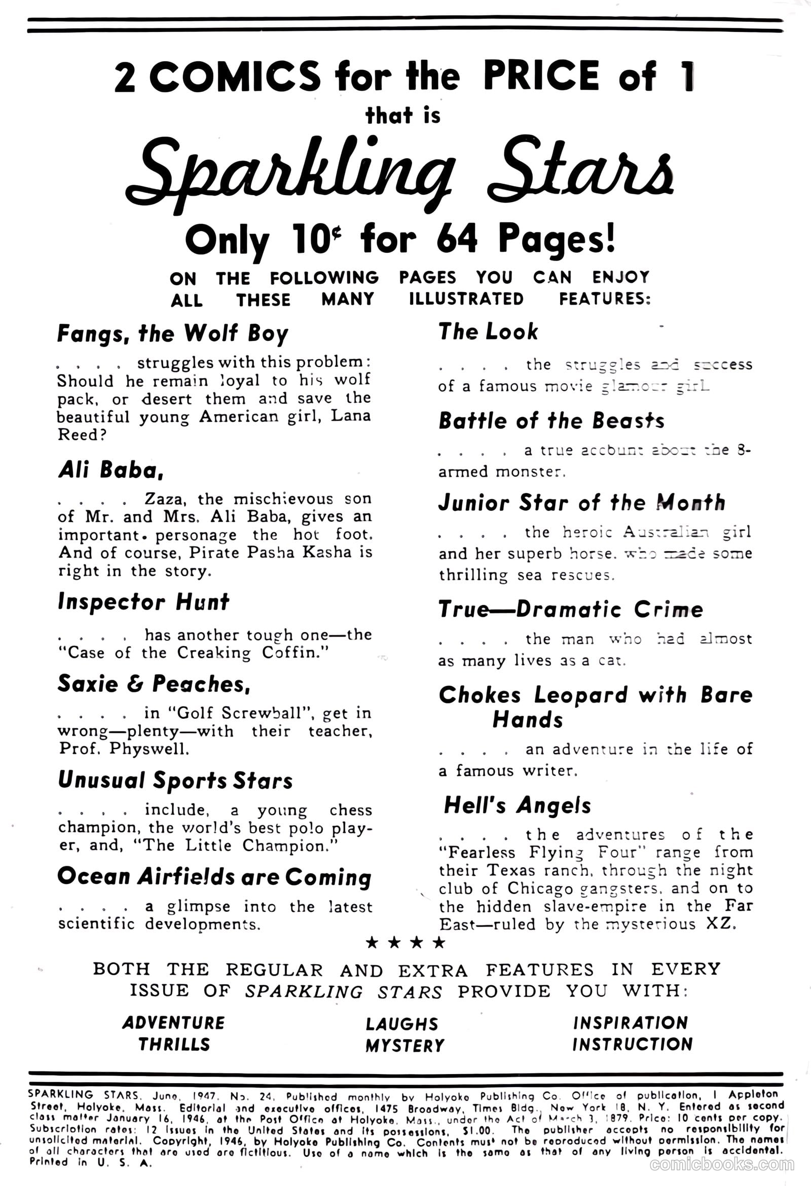 Sparkling Stars #24 (1947) — page 2 of 68