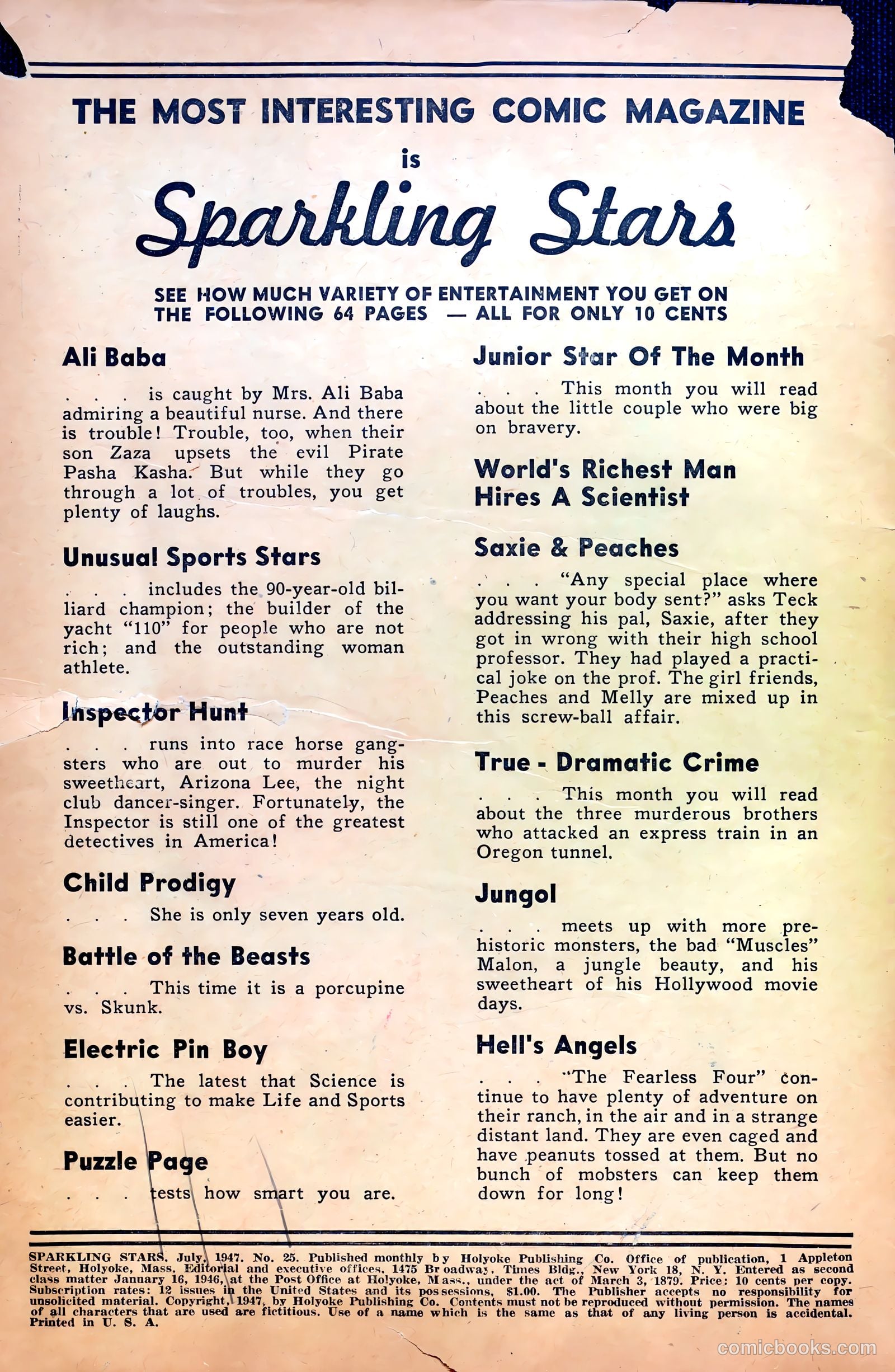 Sparkling Stars #25 (1947) — page 2 of 68