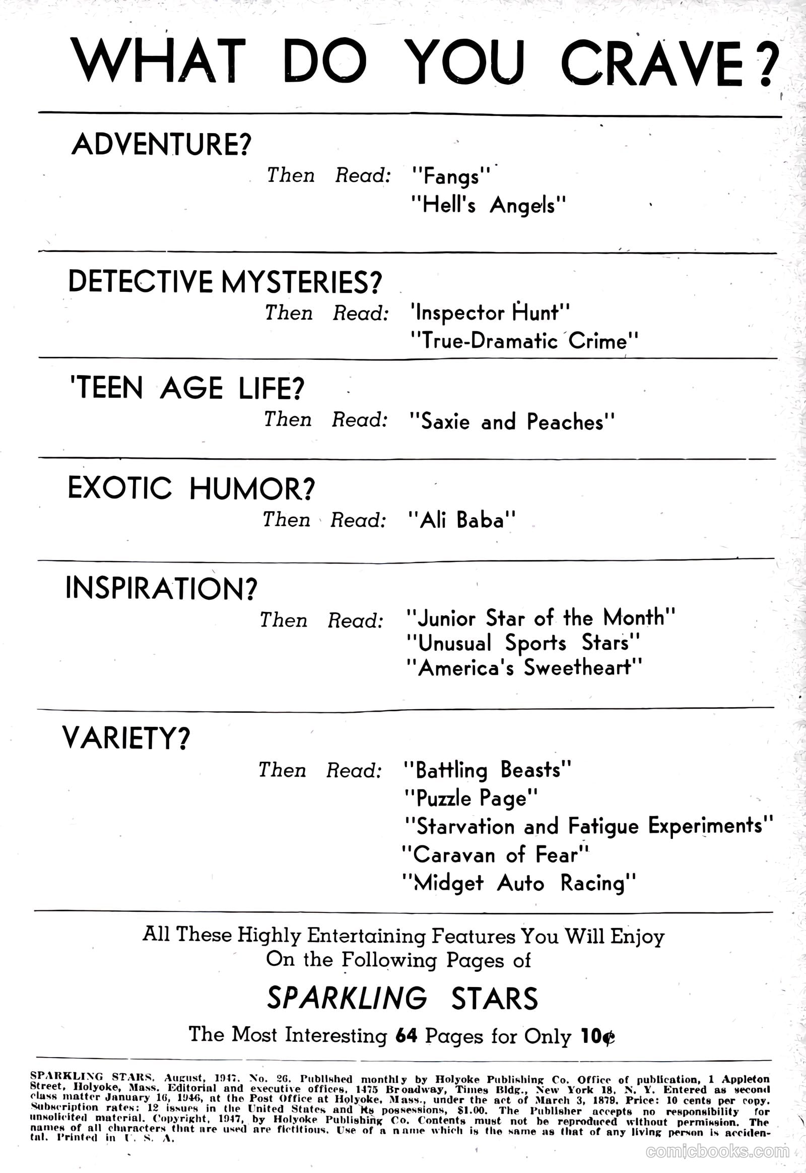 Sparkling Stars #26 (1947) — page 2 of 68