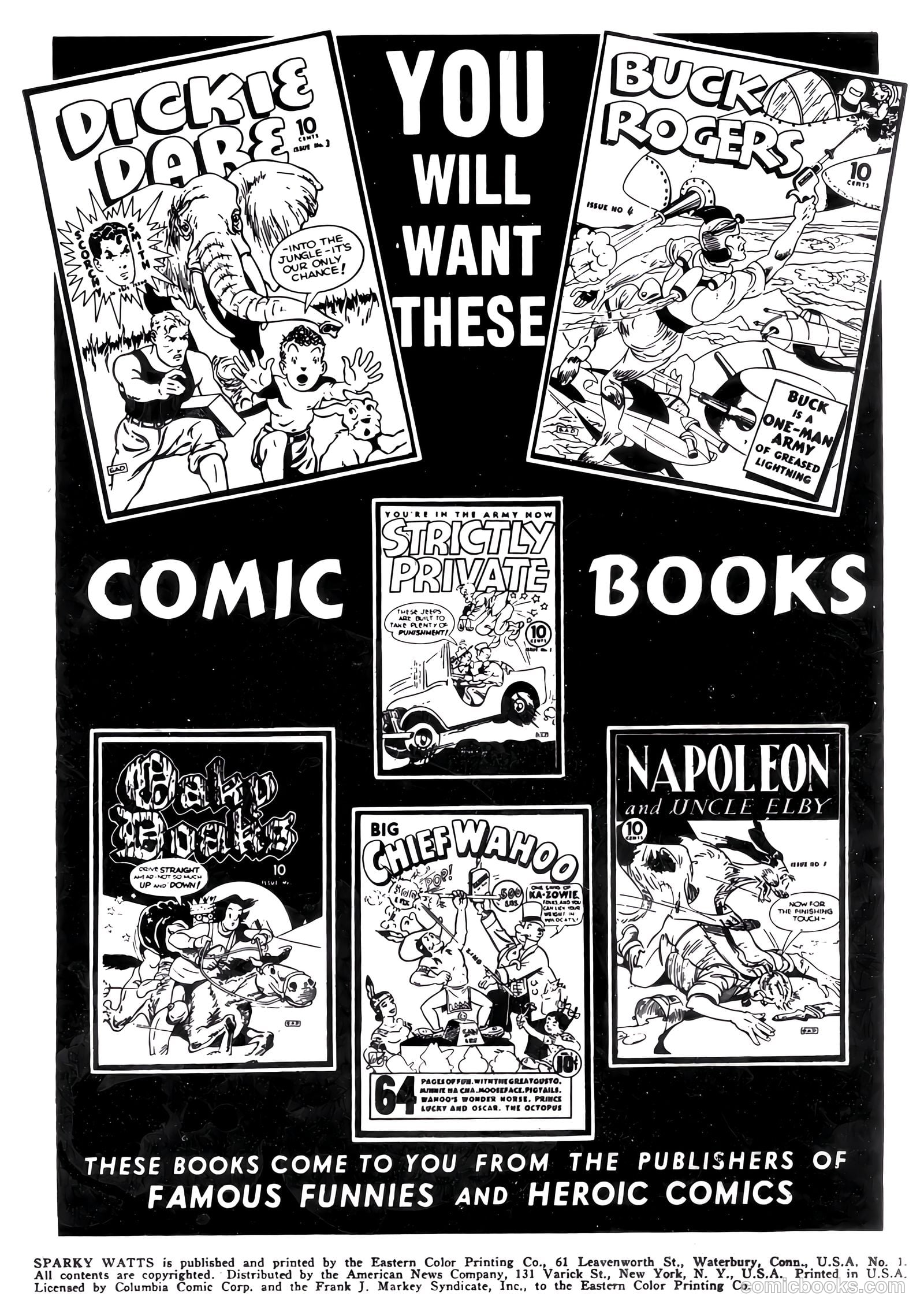 Sparky Watts #1 (1942) — page 2 of 68
