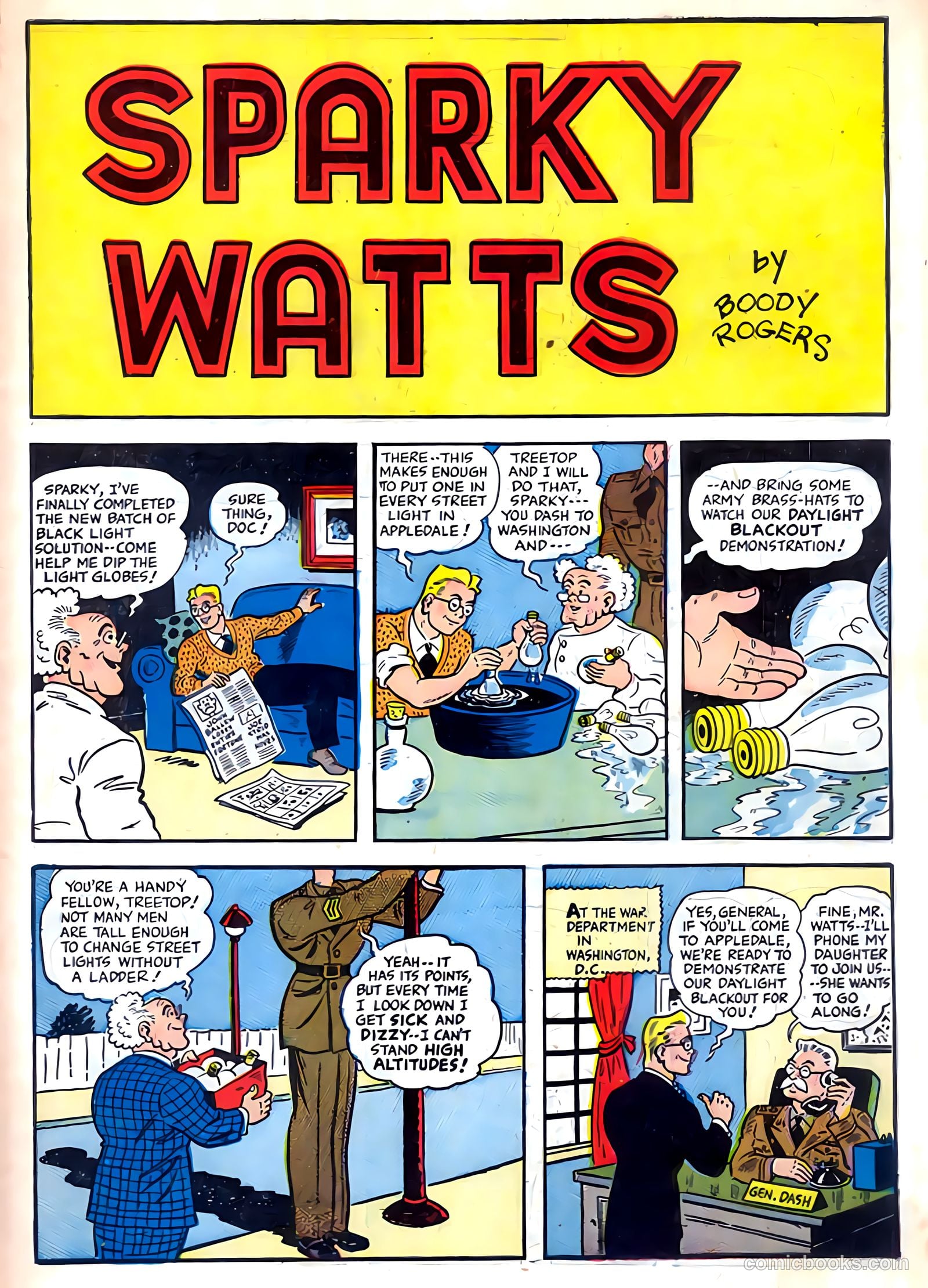 Sparky Watts #1 (1942) — page 3 of 68