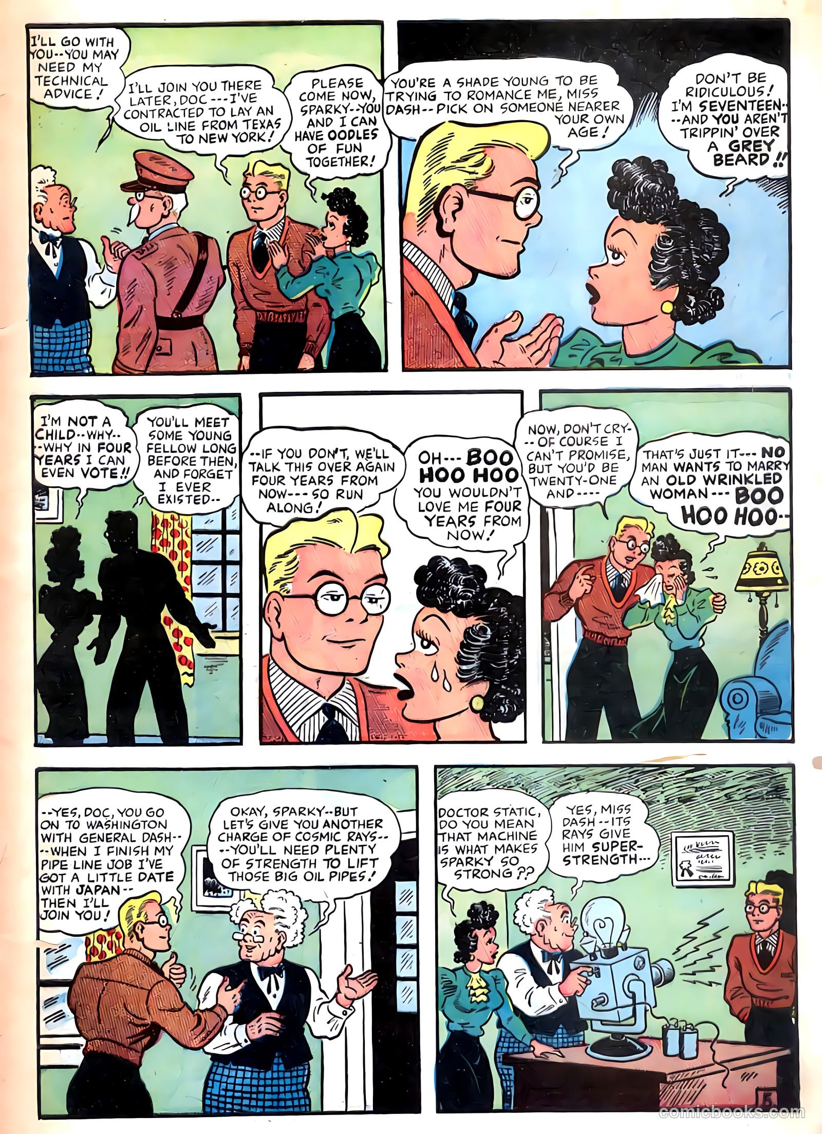 Sparky Watts #1 (1942) — page 7 of 68