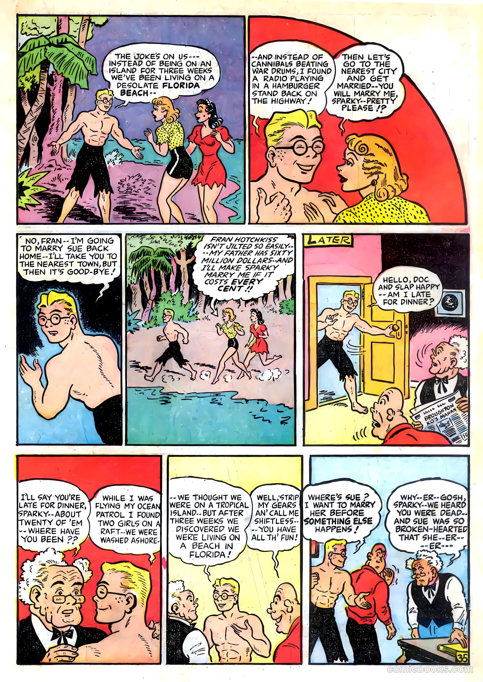 Sparky Watts #2 (1942) — page 37 of 68