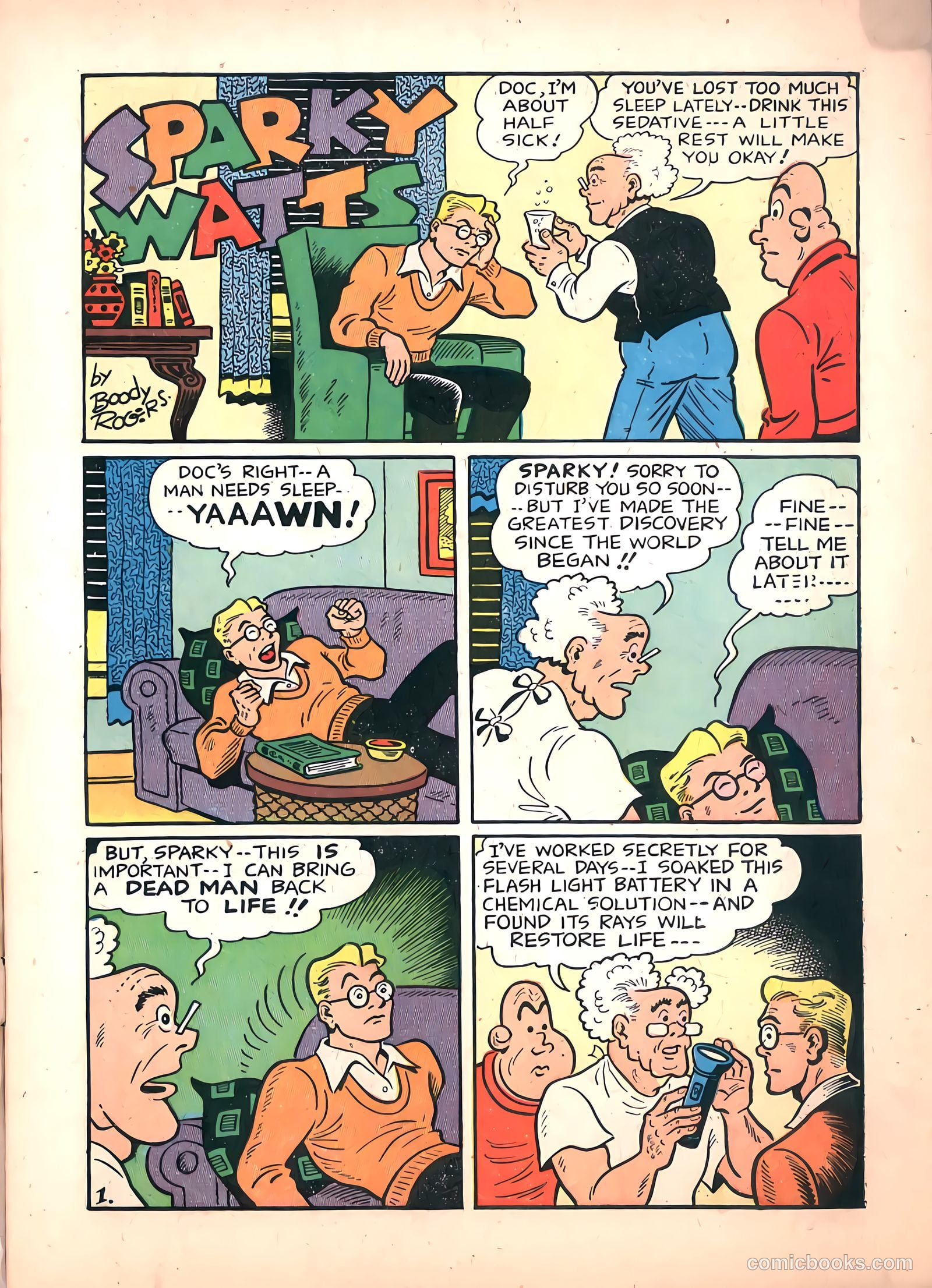 Sparky Watts #5 (1947) — page 3 of 52