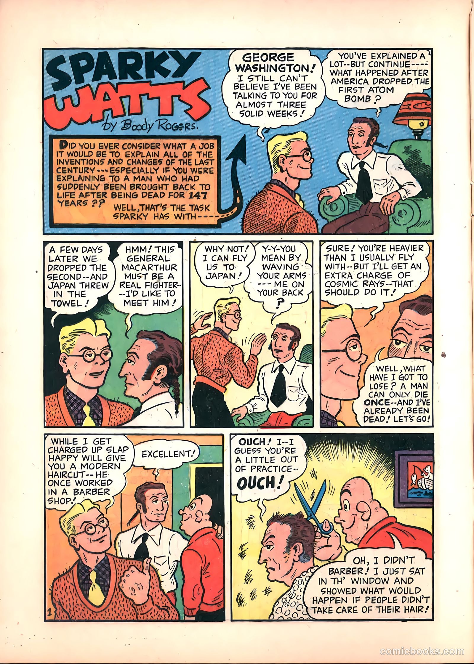 Sparky Watts #5 (1947) — page 16 of 52