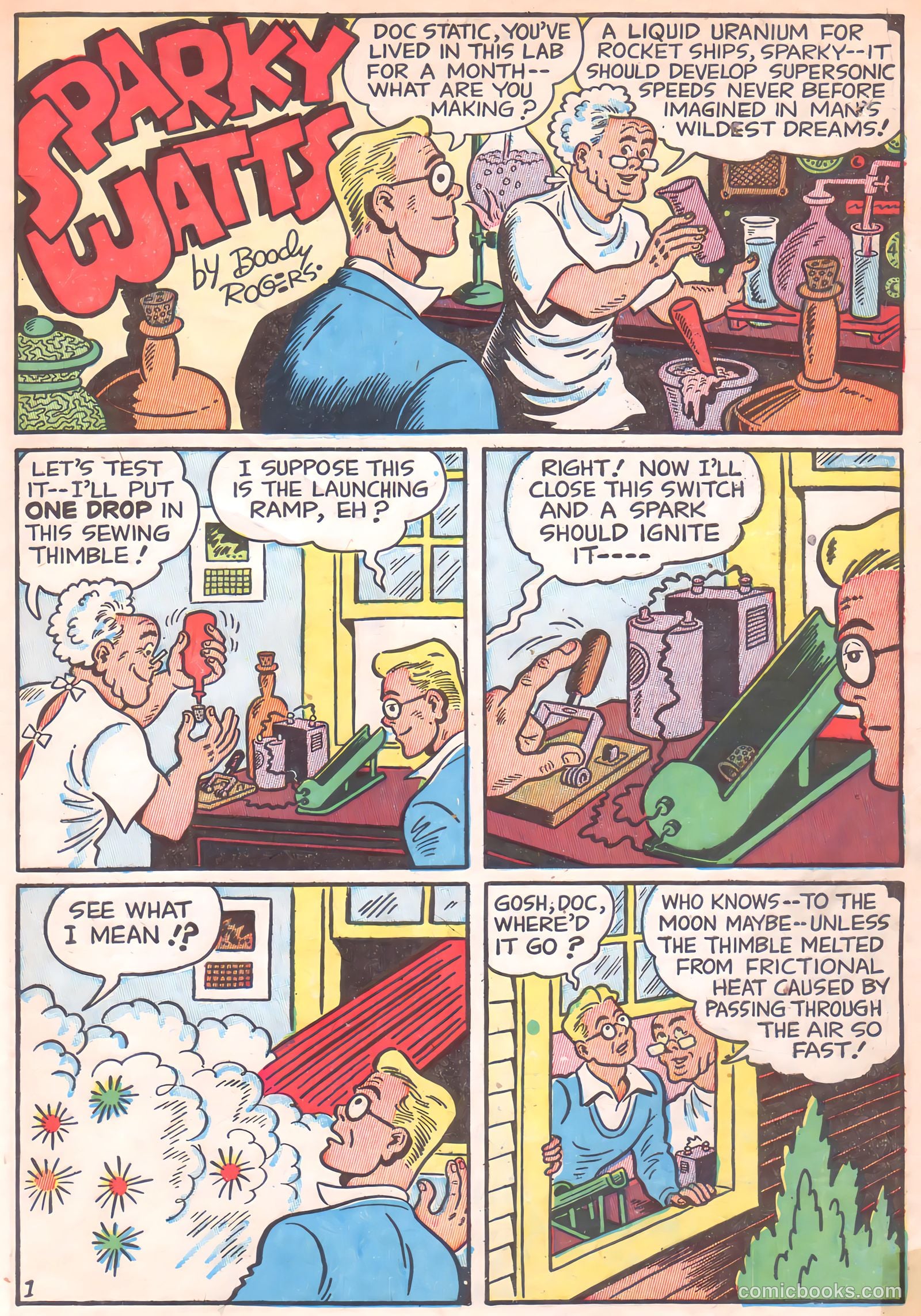 Sparky Watts #6 (1947) — page 3 of 52