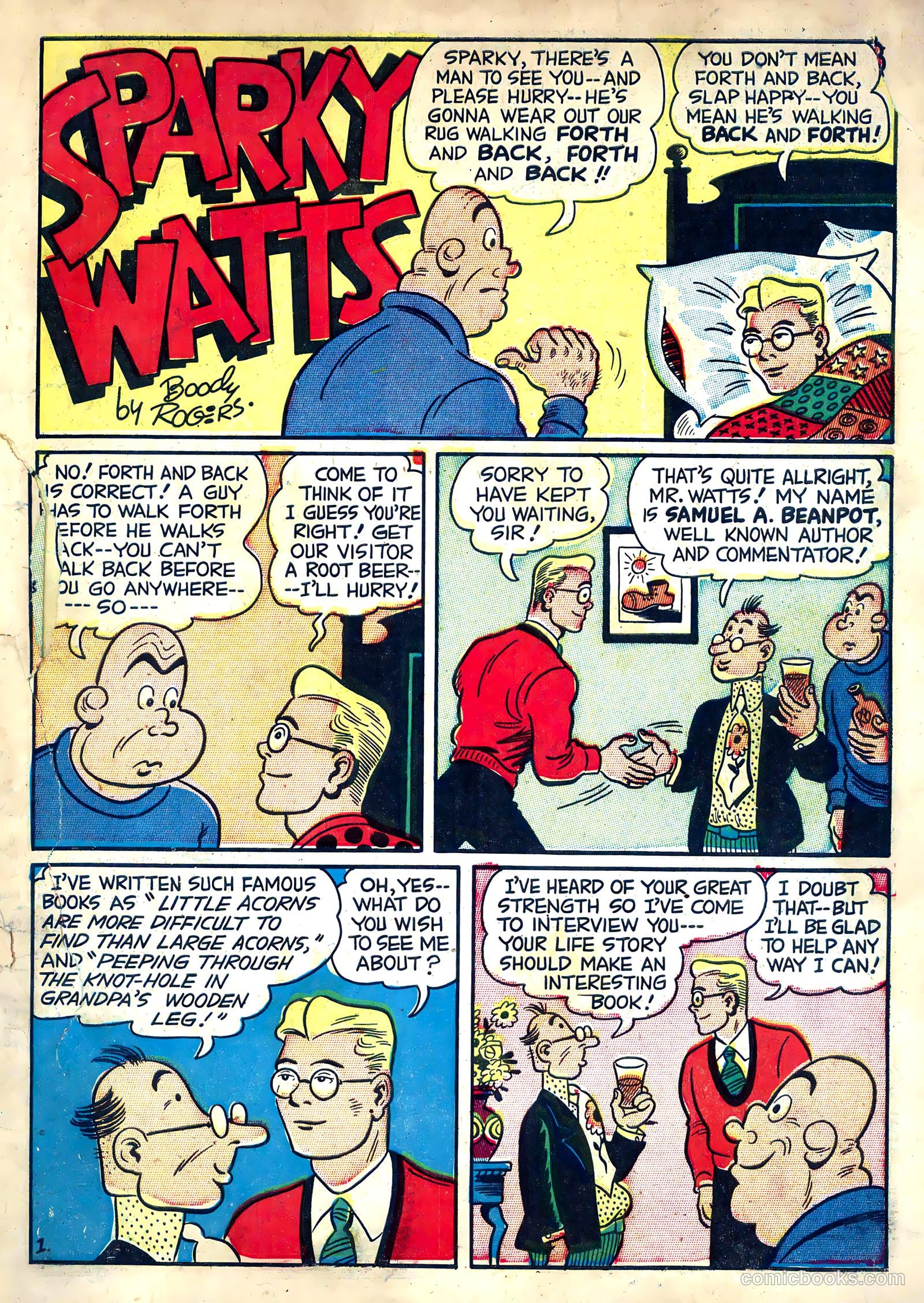 Sparky Watts #7 (1948) — page 3 of 36