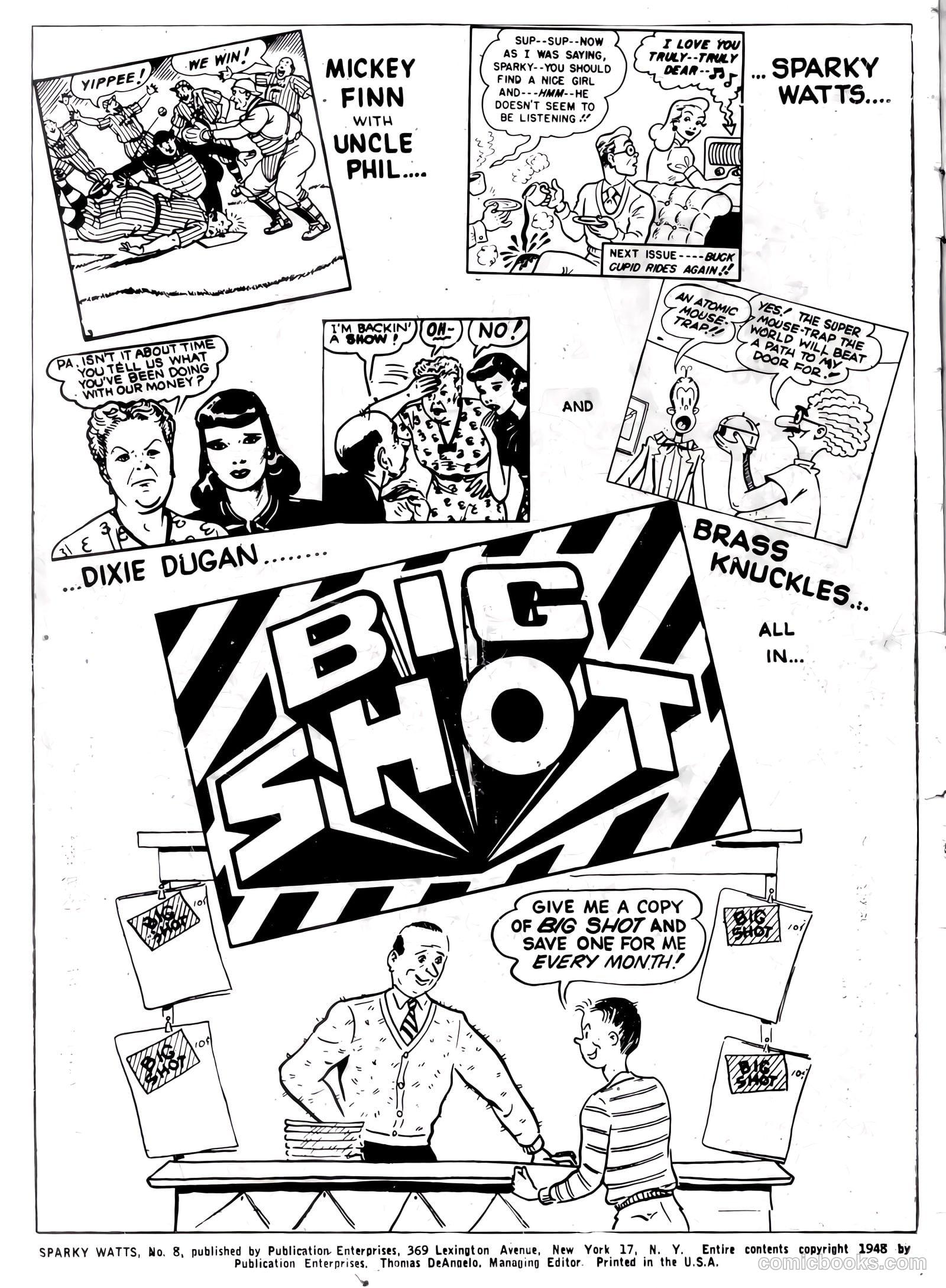 Sparky Watts #8 (1948) — page 2 of 36