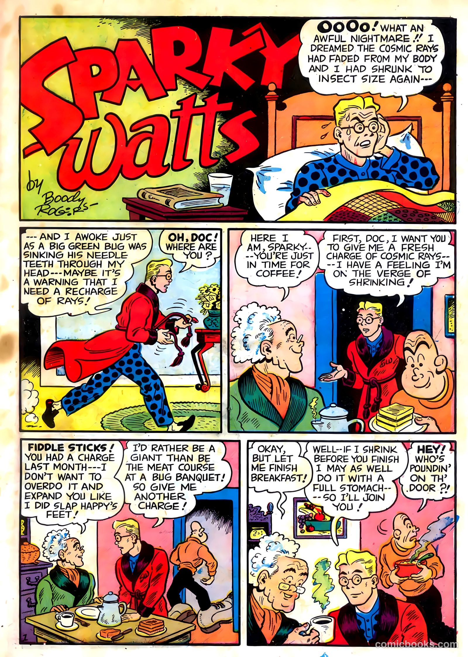 Sparky Watts #8 (1948) — page 3 of 36