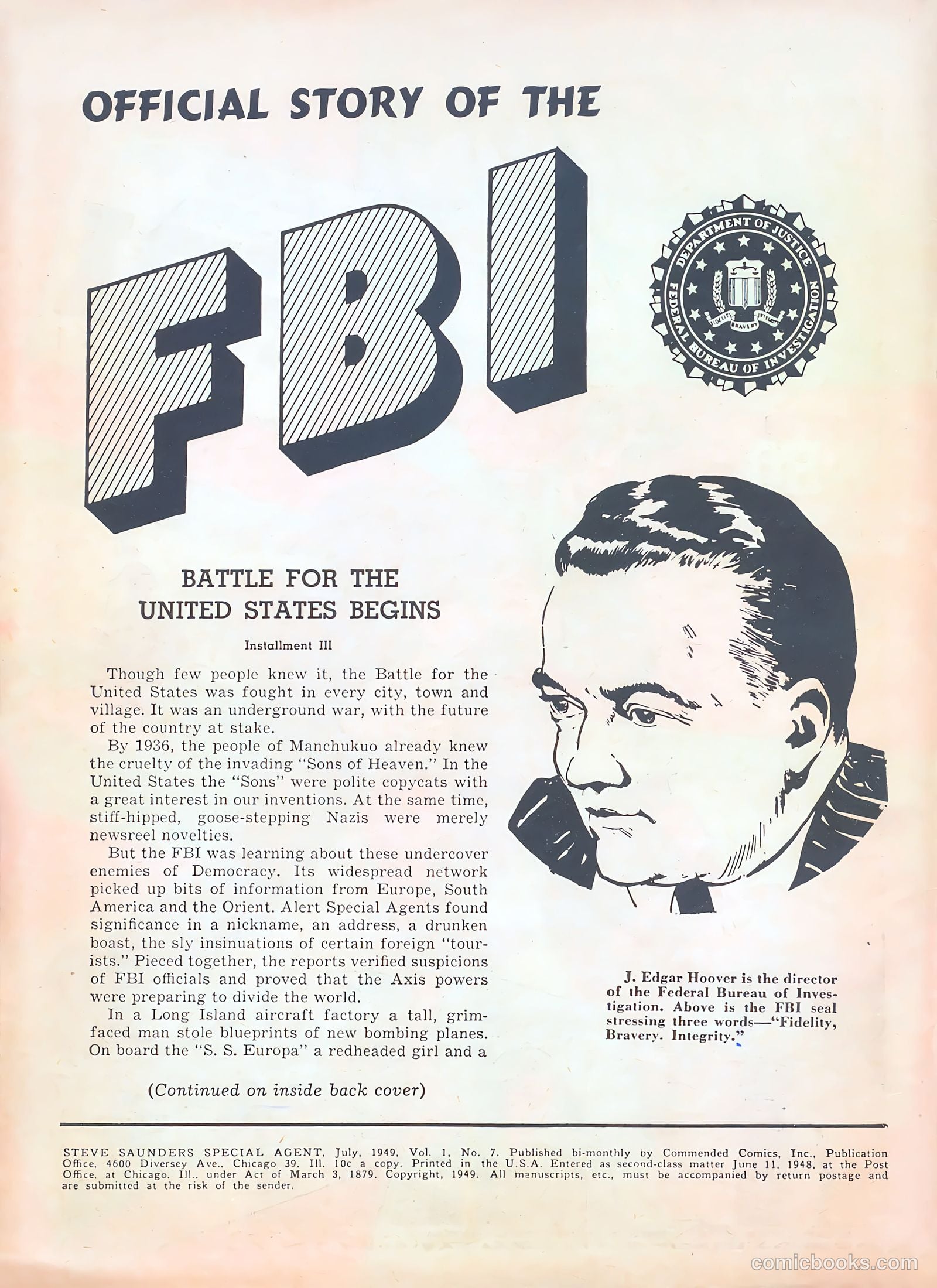 Special Agent #7 (1949) — page 2 of 36