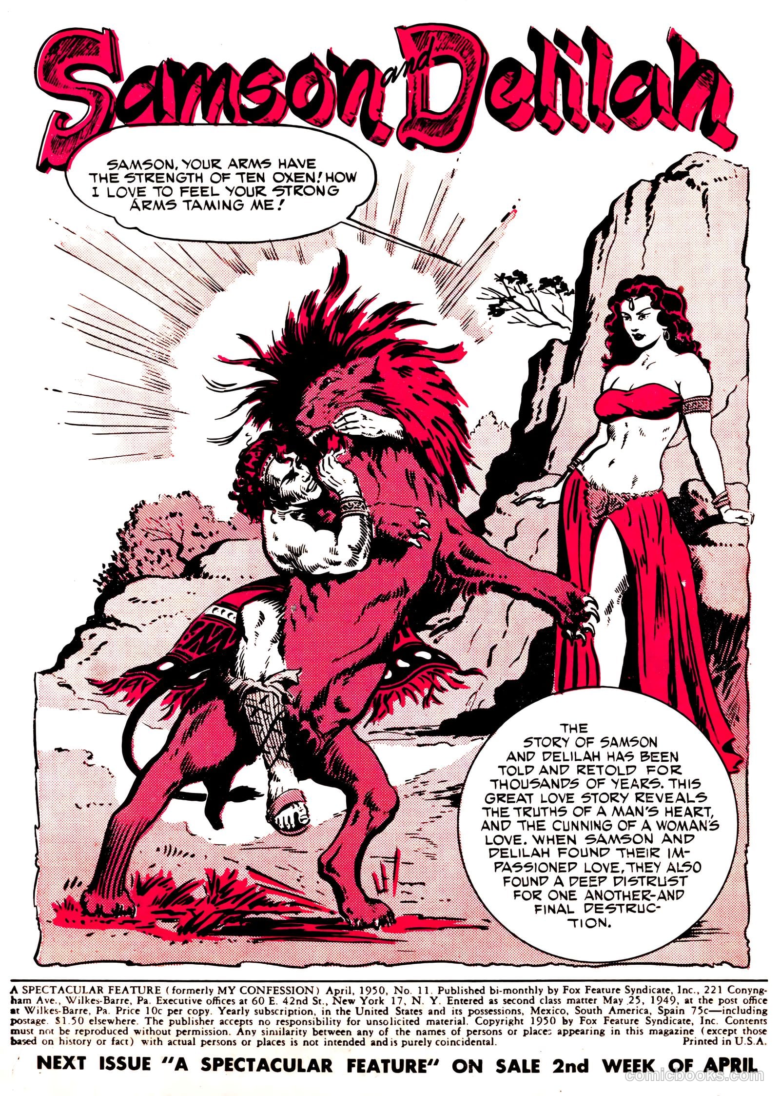 Spectacular Features Magazine #11 (1950) — page 2 of 36