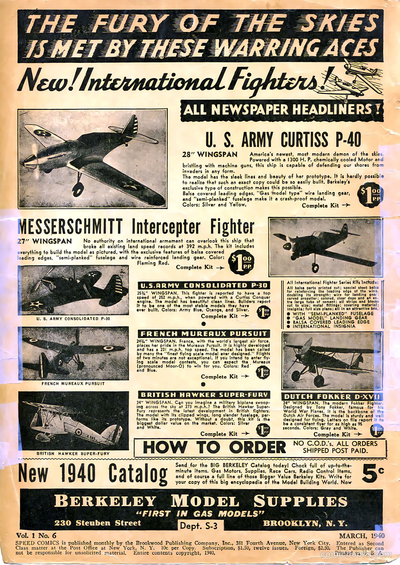 Speed Comics #6 (1940) — page 2 of 68