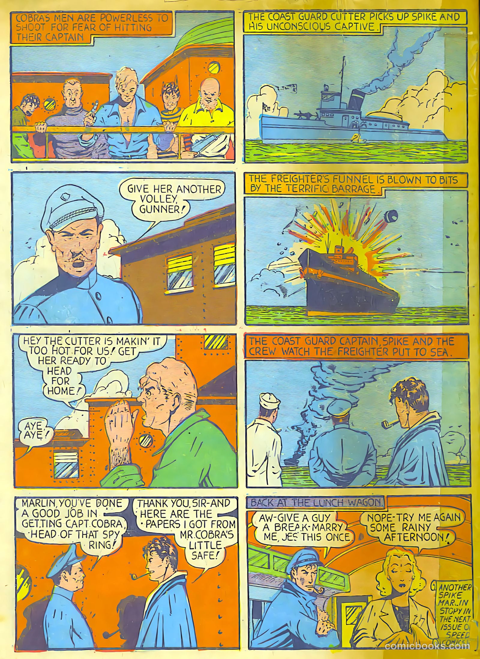 Speed Comics #8 (1940) — page 44 of 44