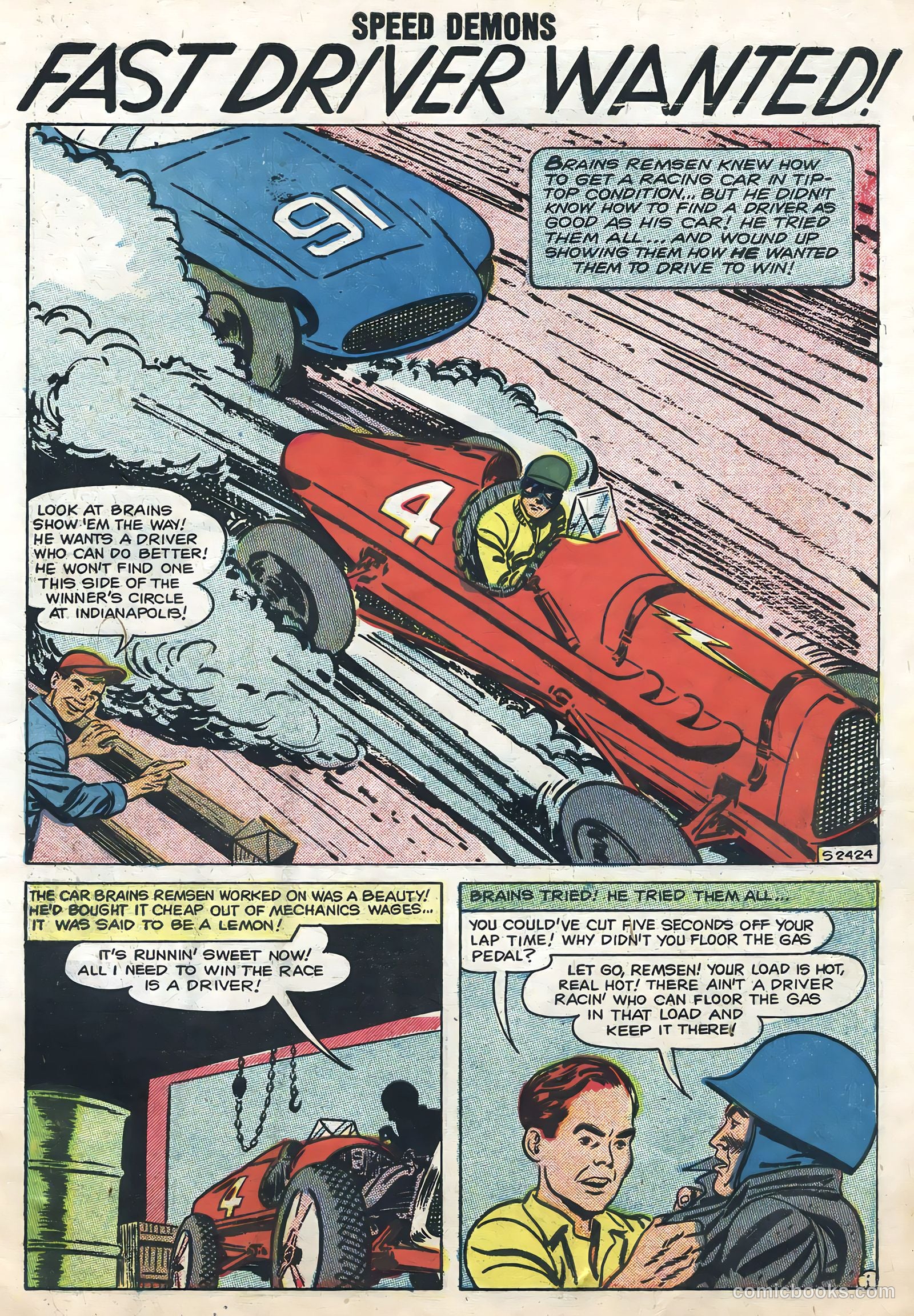 Speed Demons #10 (1958) — page 3 of 36