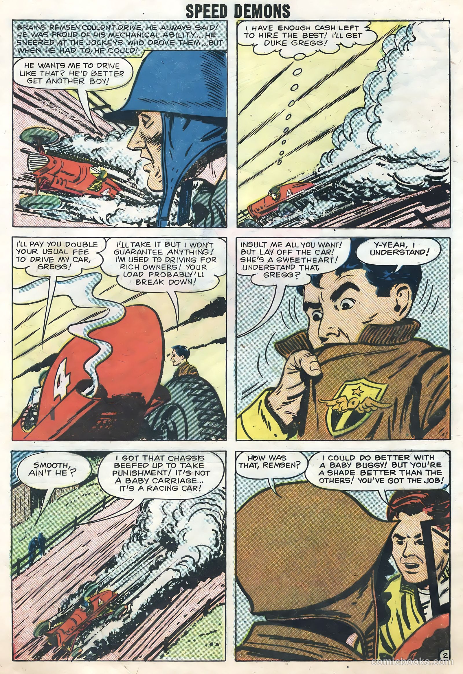 Speed Demons #10 (1958) — page 4 of 36