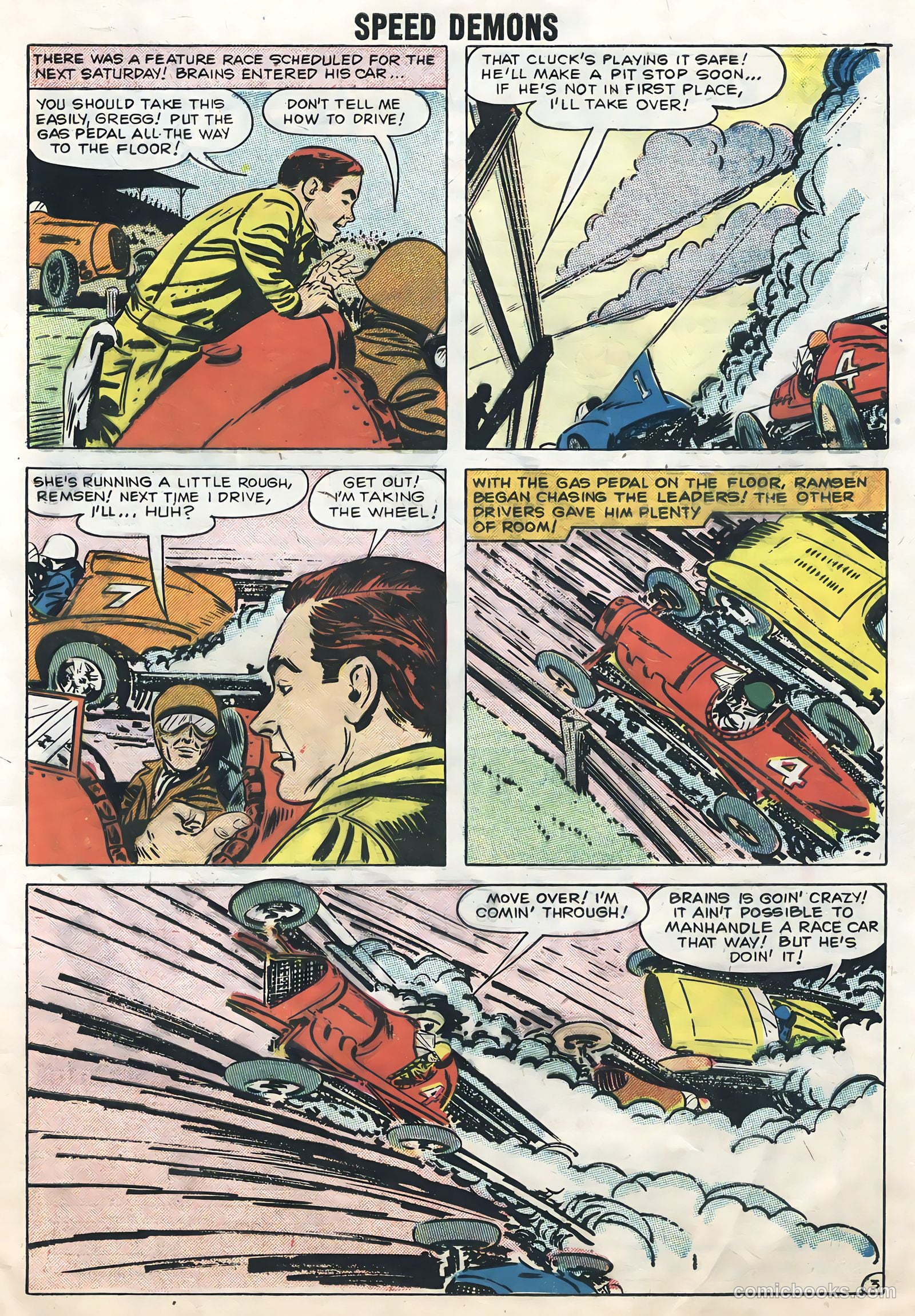 Speed Demons #10 (1958) — page 5 of 36