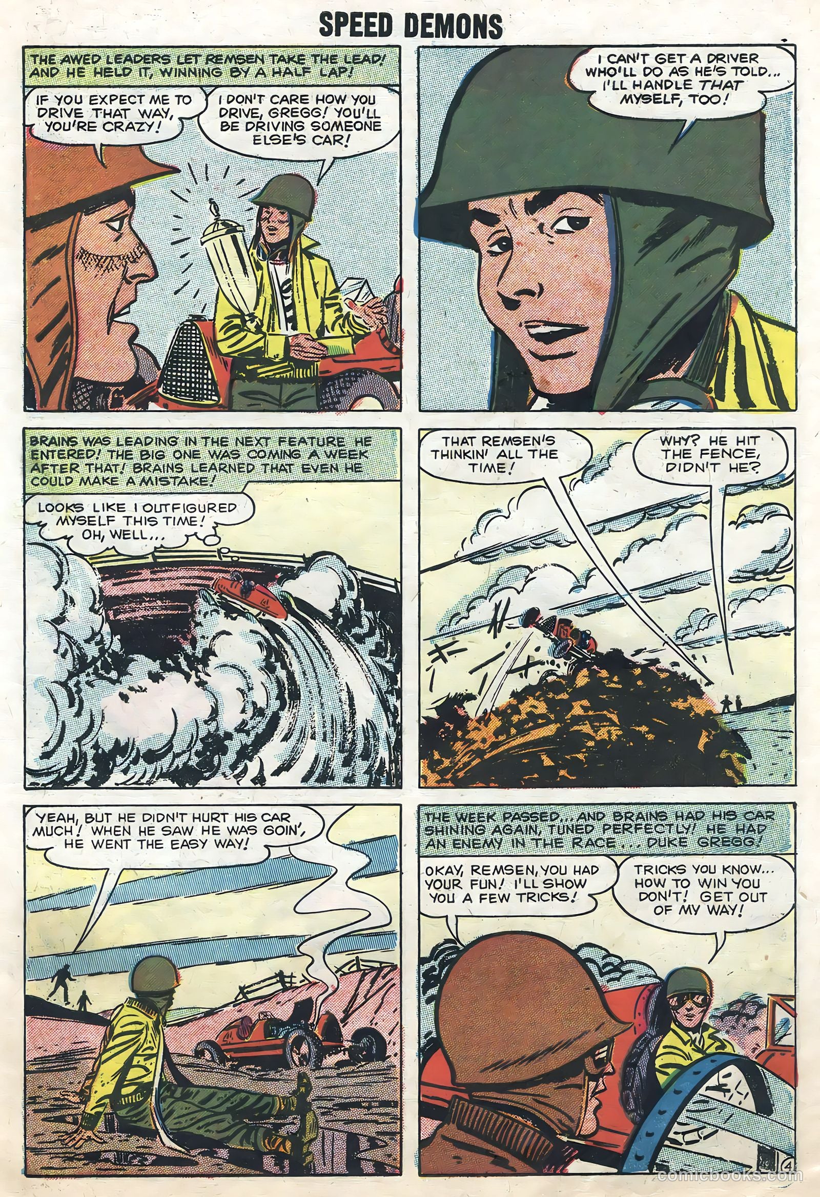 Speed Demons #10 (1958) — page 7 of 36