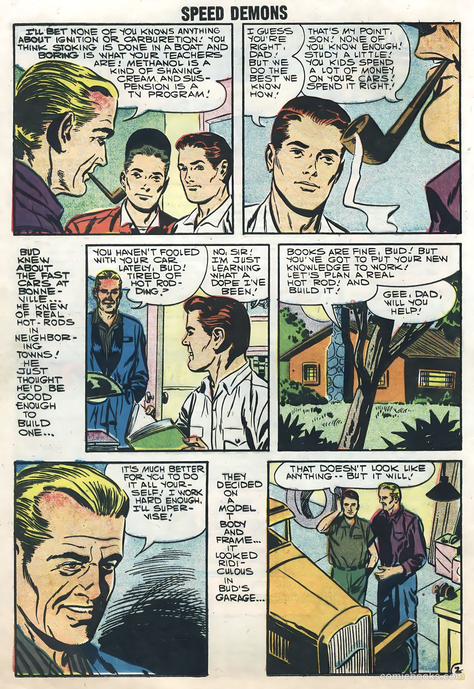 Speed Demons #10 (1958) — page 16 of 36