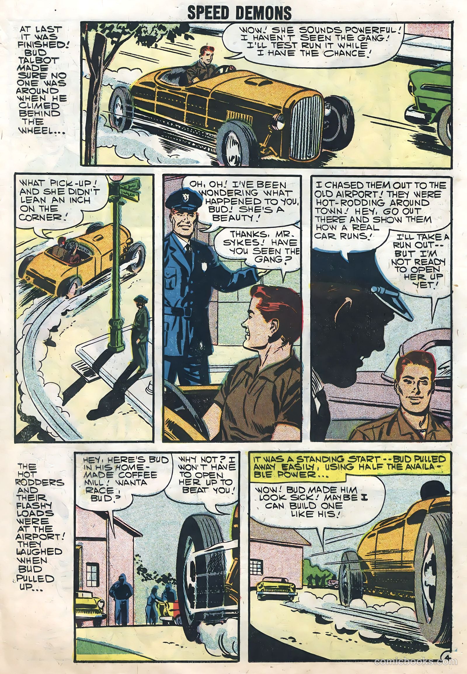 Speed Demons #10 (1958) — page 18 of 36