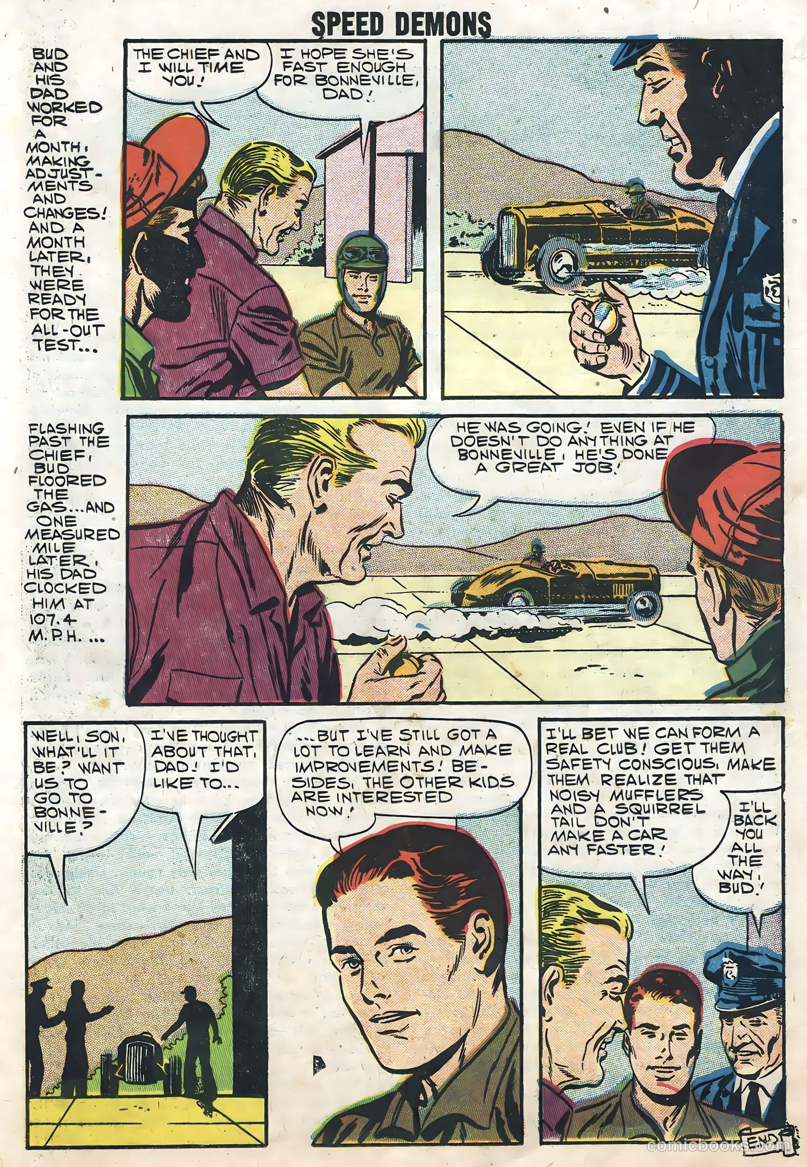 Speed Demons #10 (1958) — page 19 of 36