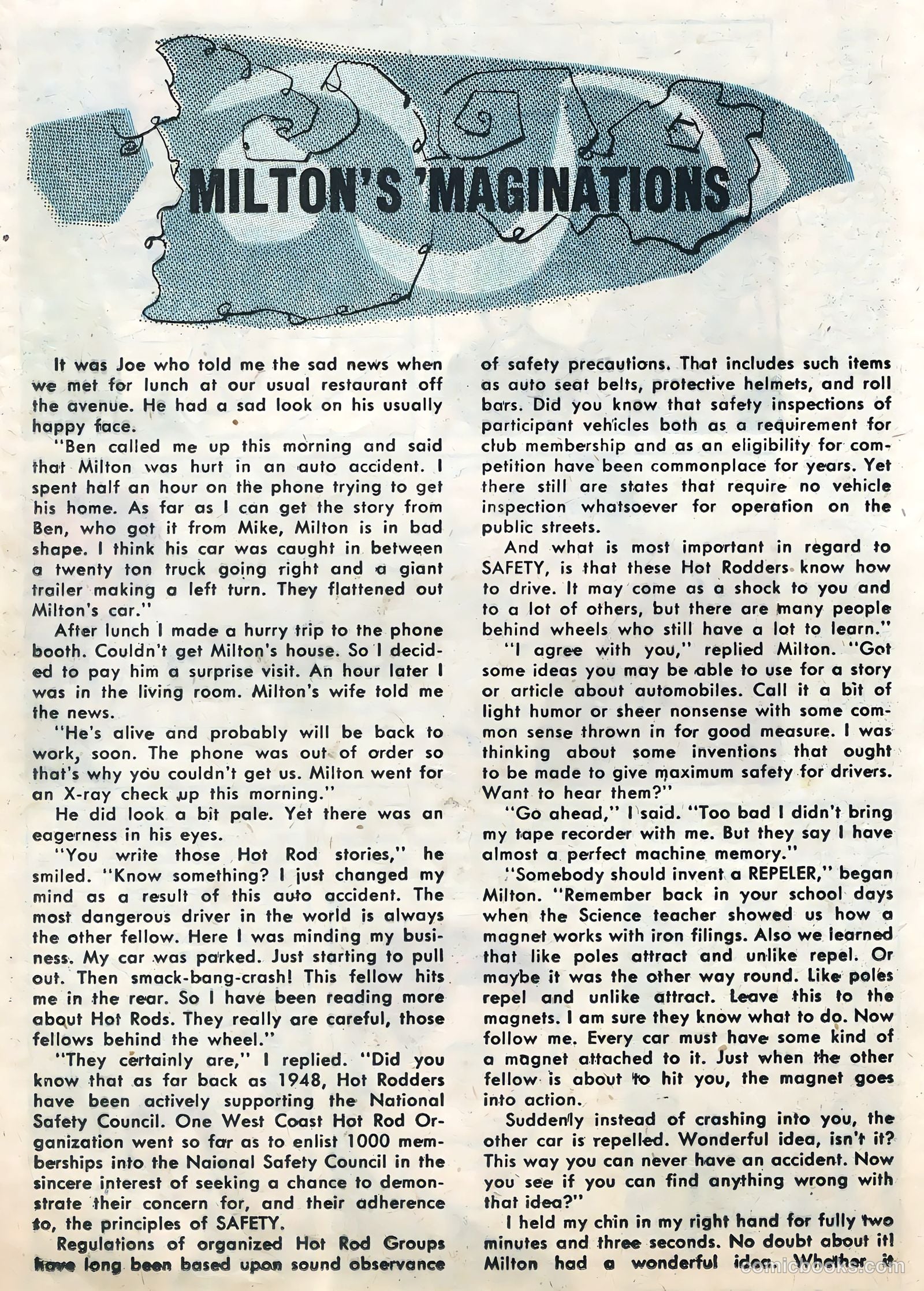 Speed Demons #10 (1958) — page 20 of 36