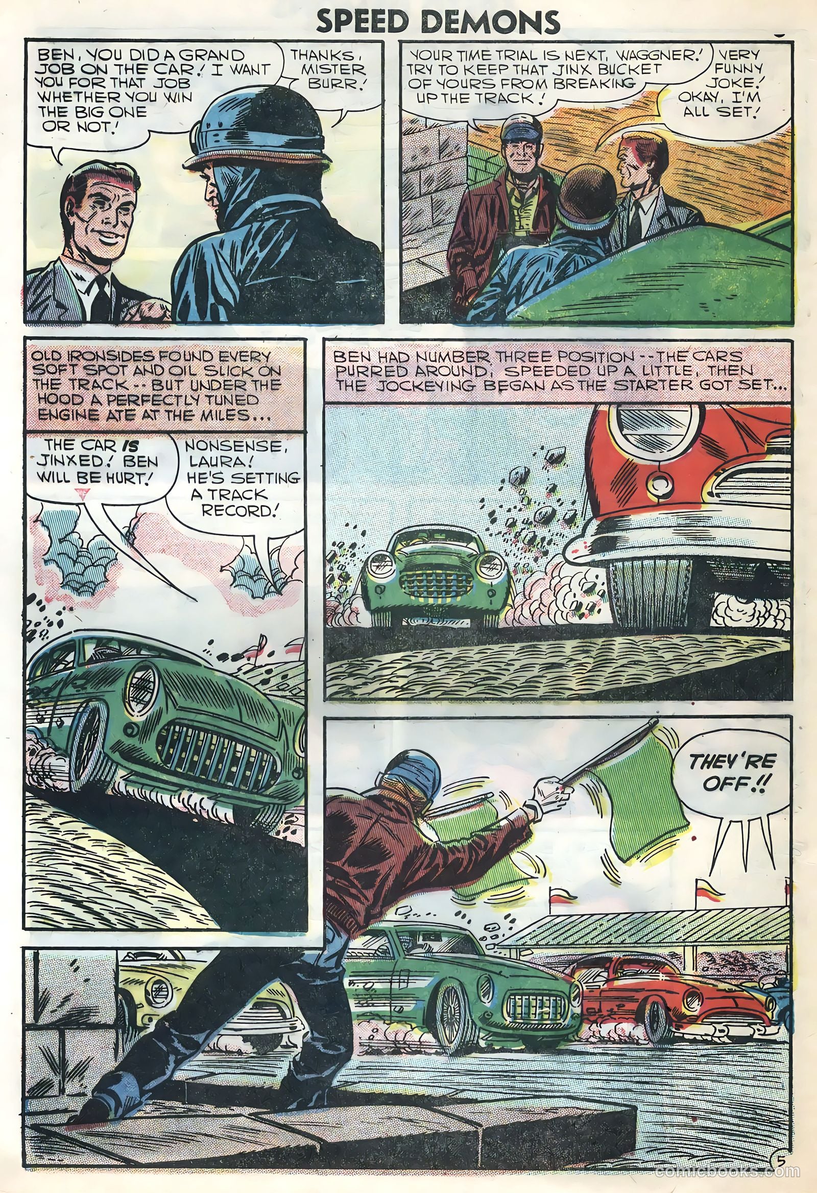 Speed Demons #5 (1957) — page 8 of 36