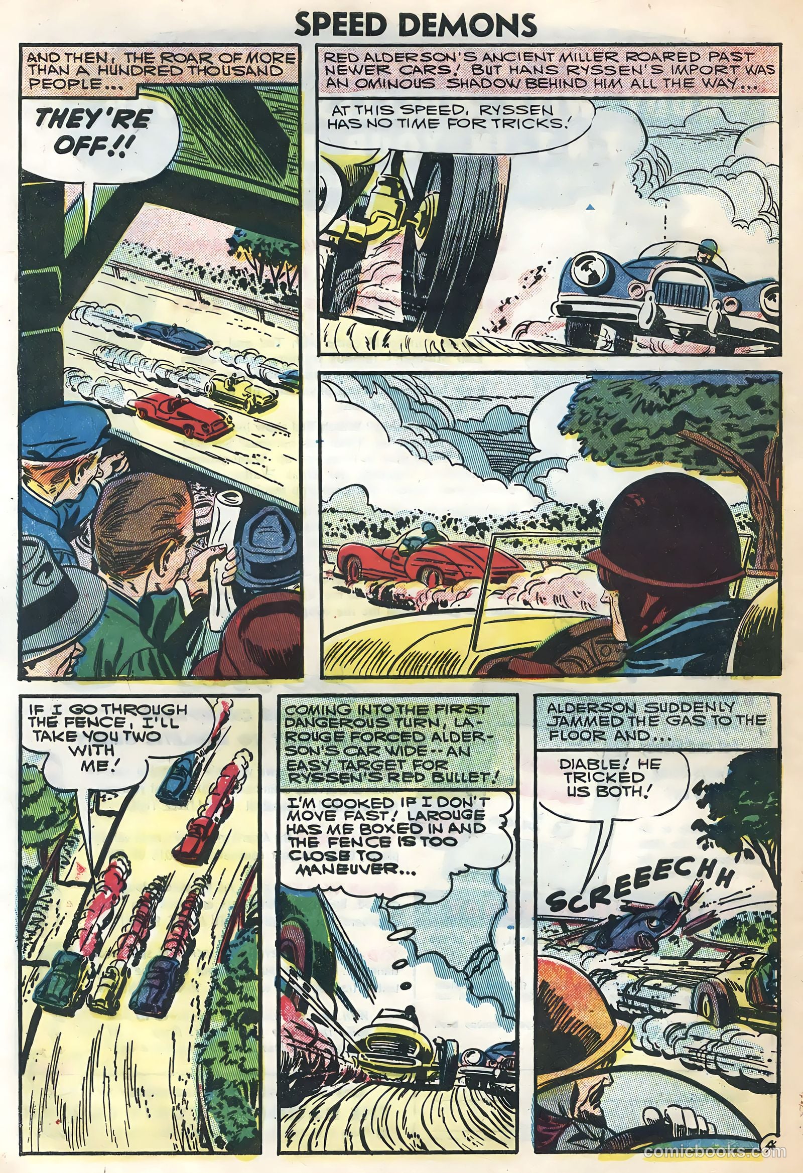 Speed Demons #5 (1957) — page 32 of 36