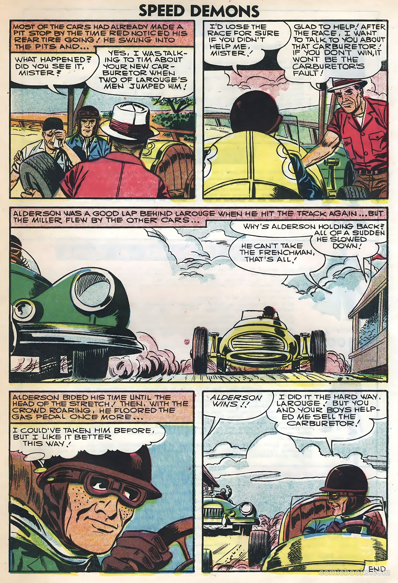 Speed Demons #5 (1957) — page 33 of 36