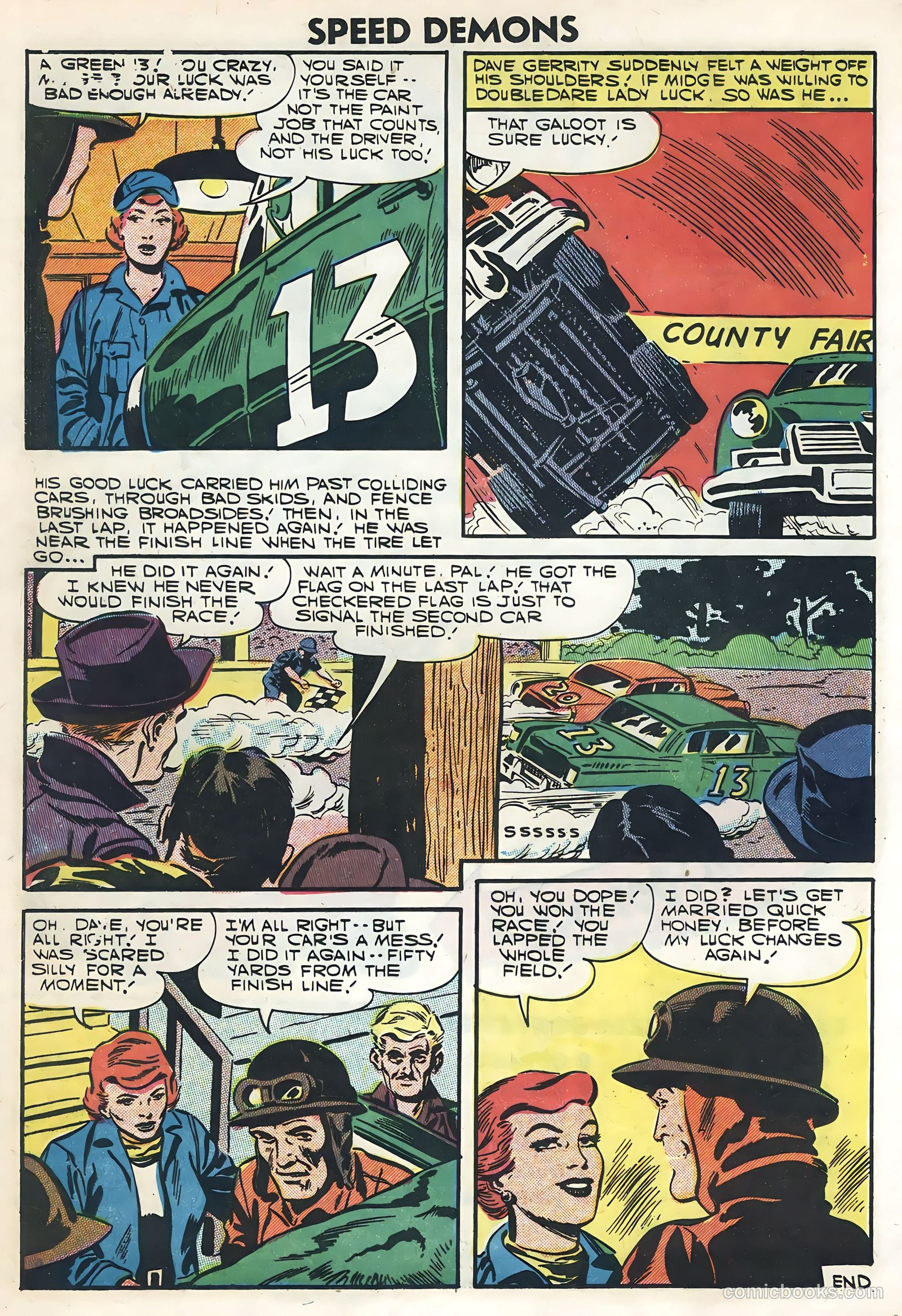 Speed Demons #6 (1957) — page 16 of 36