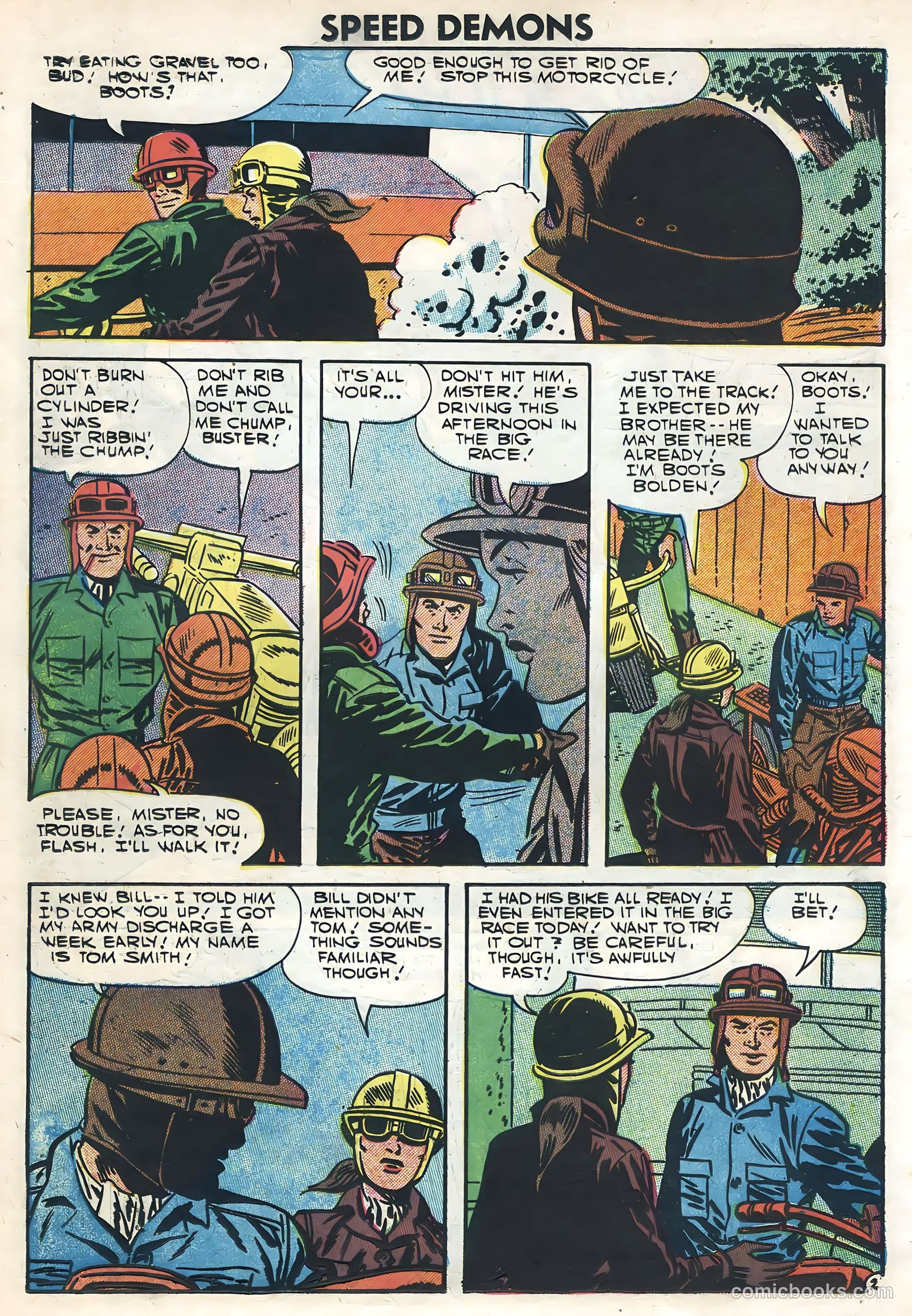 Speed Demons #6 (1957) — page 18 of 36