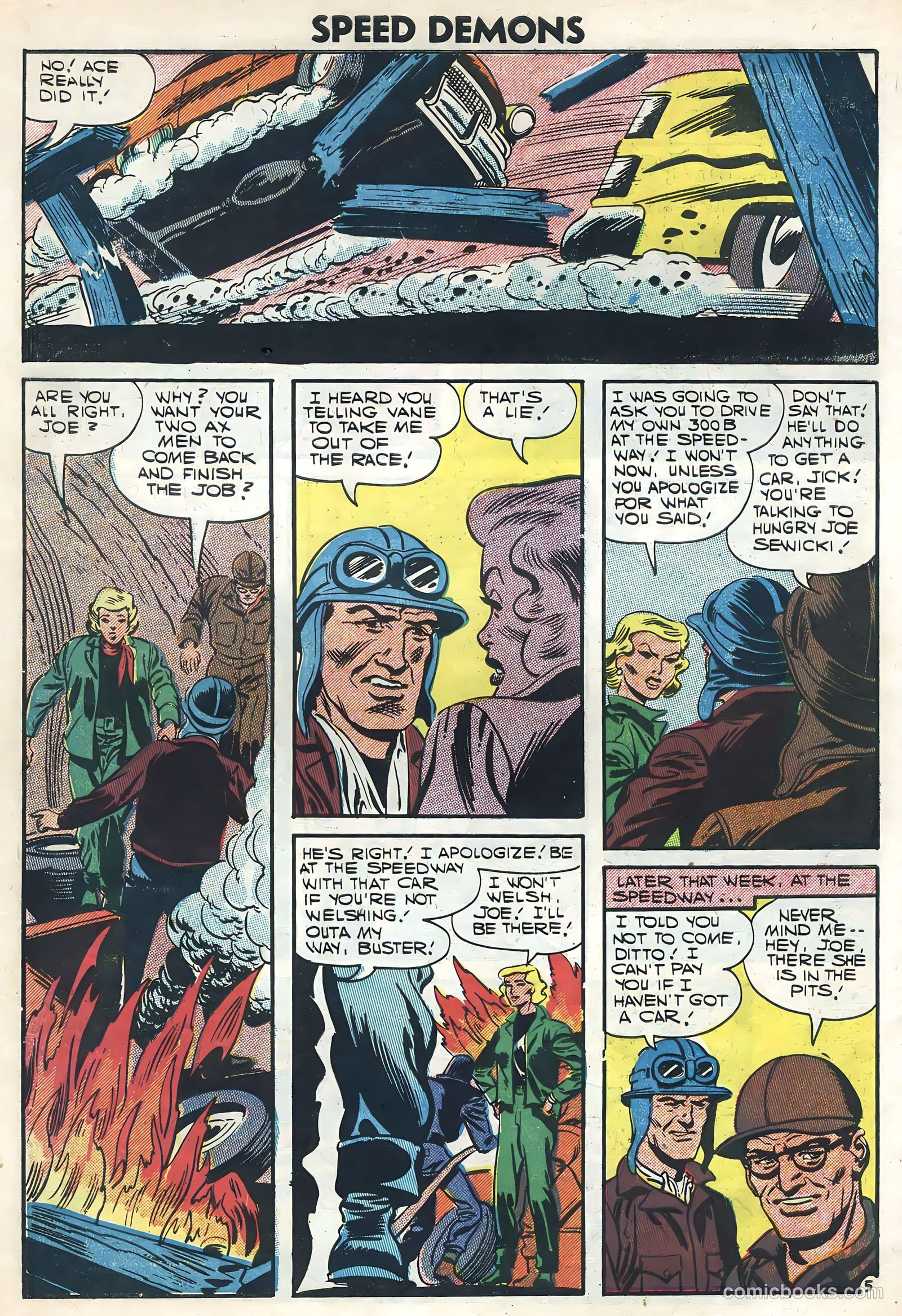 Speed Demons #6 (1957) — page 30 of 36