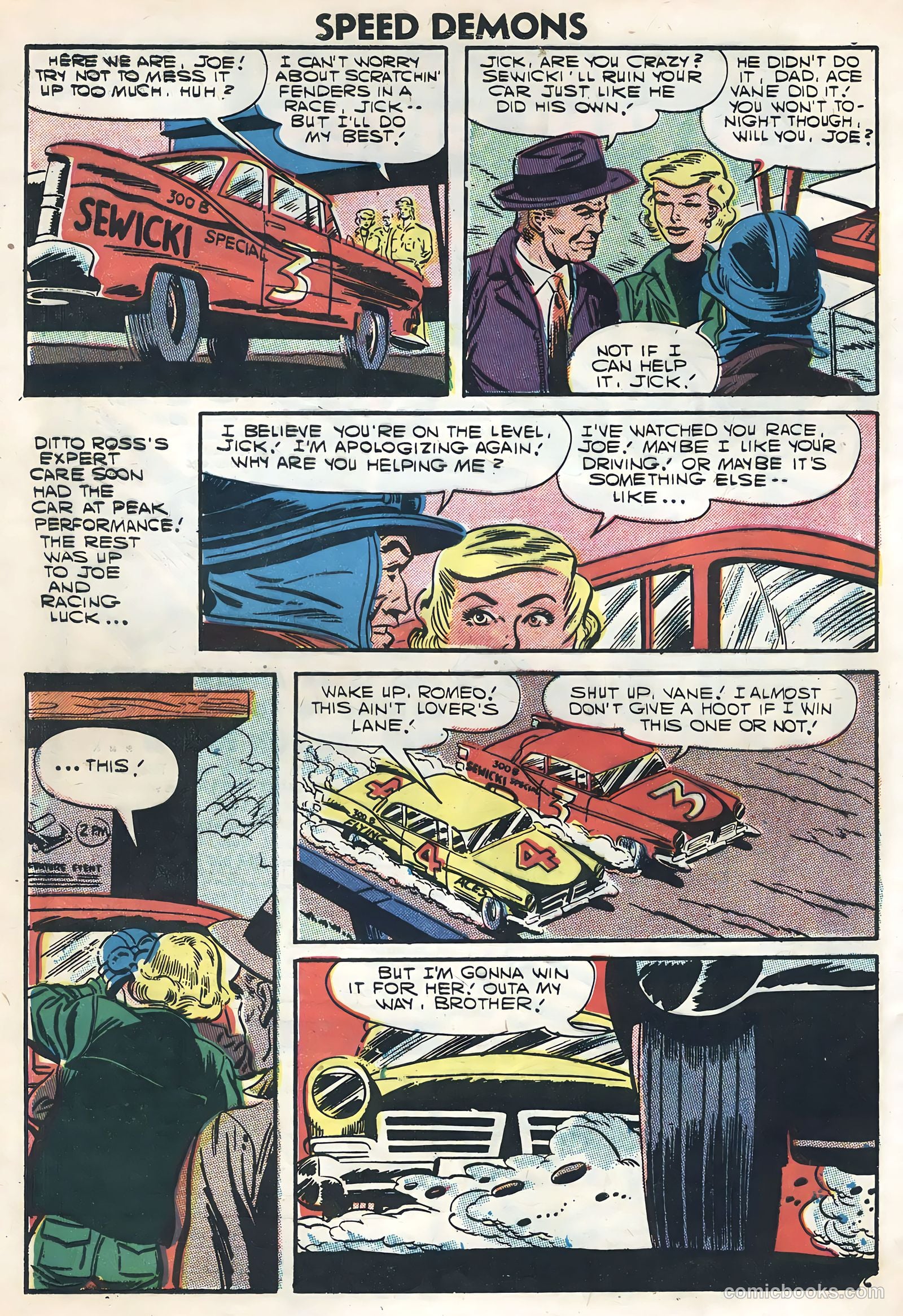 Speed Demons #6 (1957) — page 32 of 36
