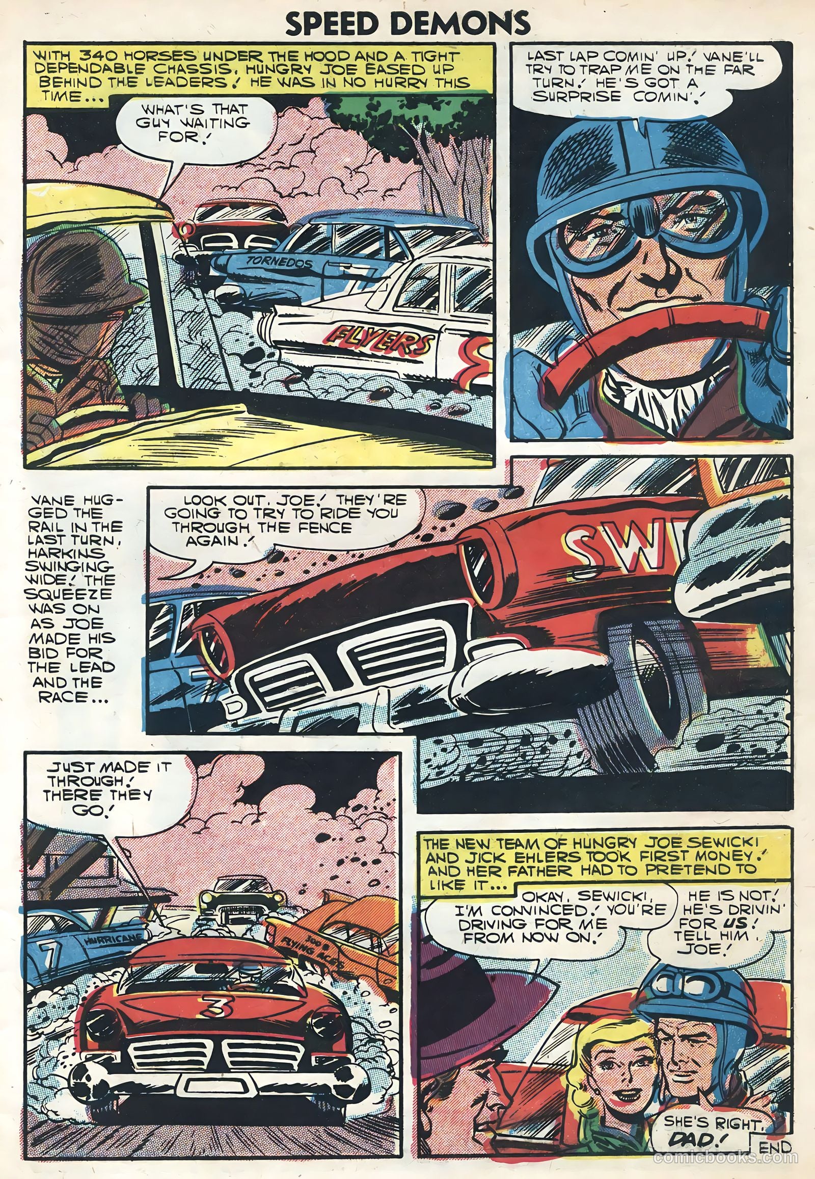 Speed Demons #6 (1957) — page 33 of 36