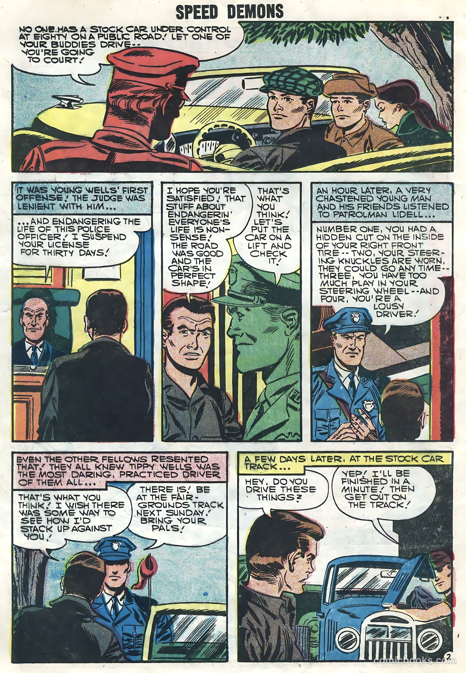 Speed Demons #7 (1957) — page 16 of 36