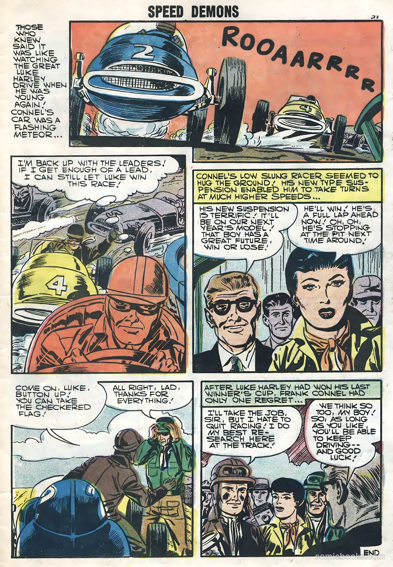 Speed Demons #7 (1957) — page 33 of 36