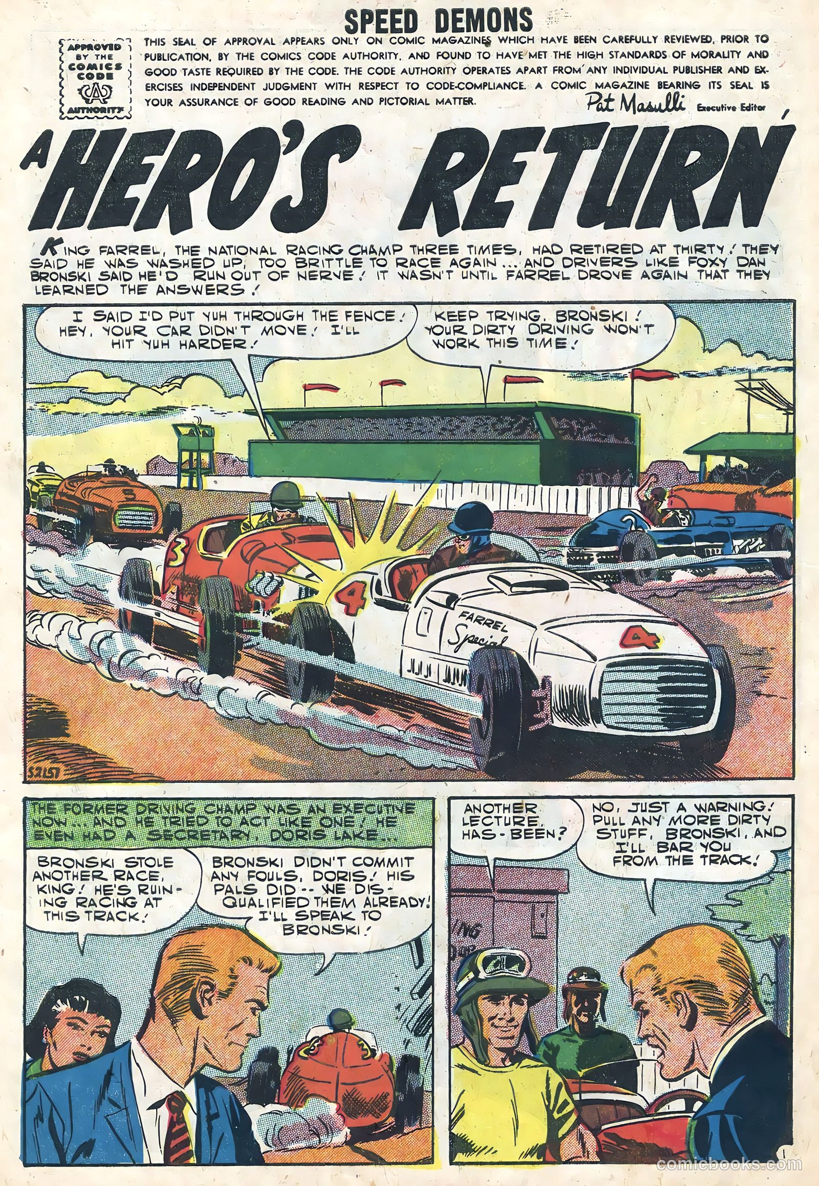 Speed Demons #8 (1957) — page 3 of 36