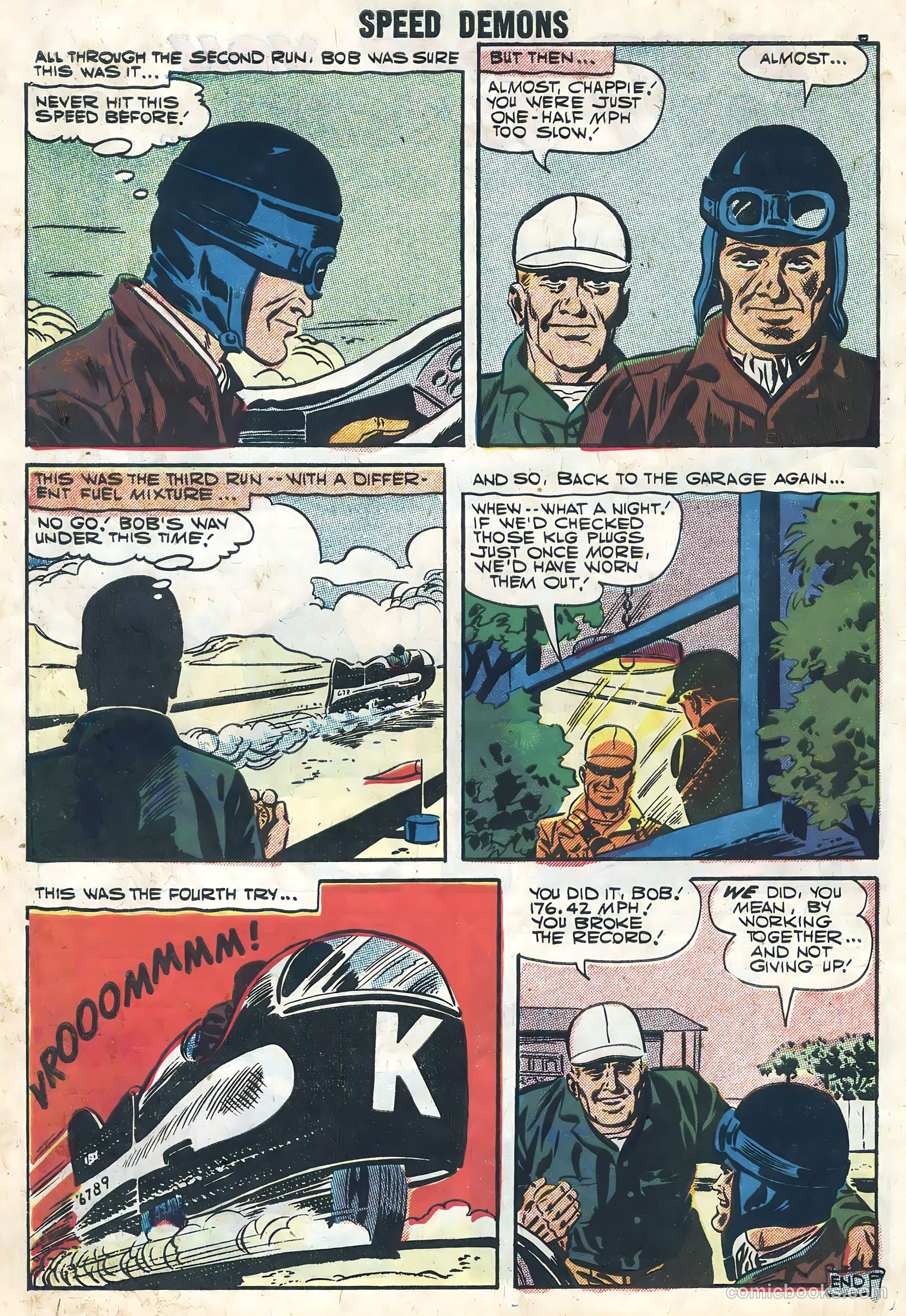 Speed Demons #8 (1957) — page 10 of 36