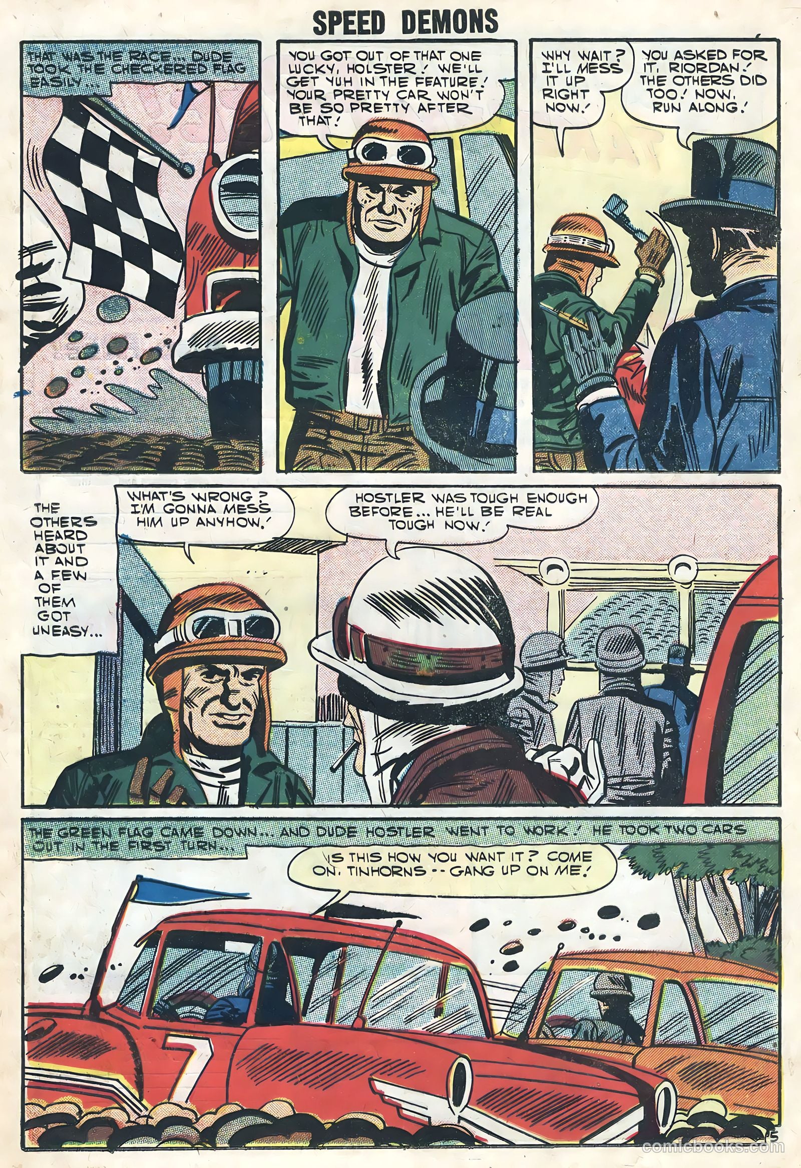 Speed Demons #8 (1957) — page 16 of 36
